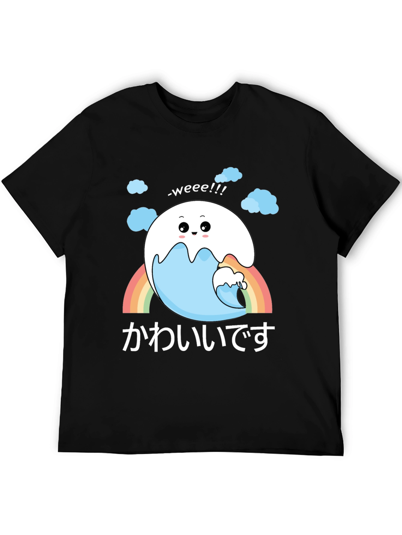 Kawaii Wave Tee - Cute Japanese Style Shirt
