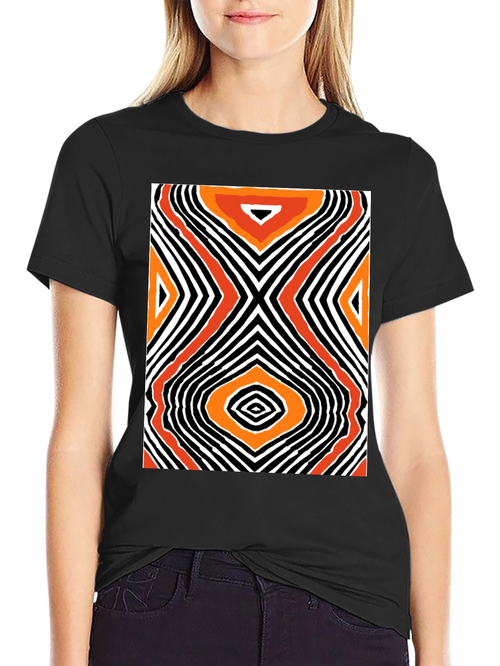 Abstract Pattern T-Shirt - Modern Art Tee