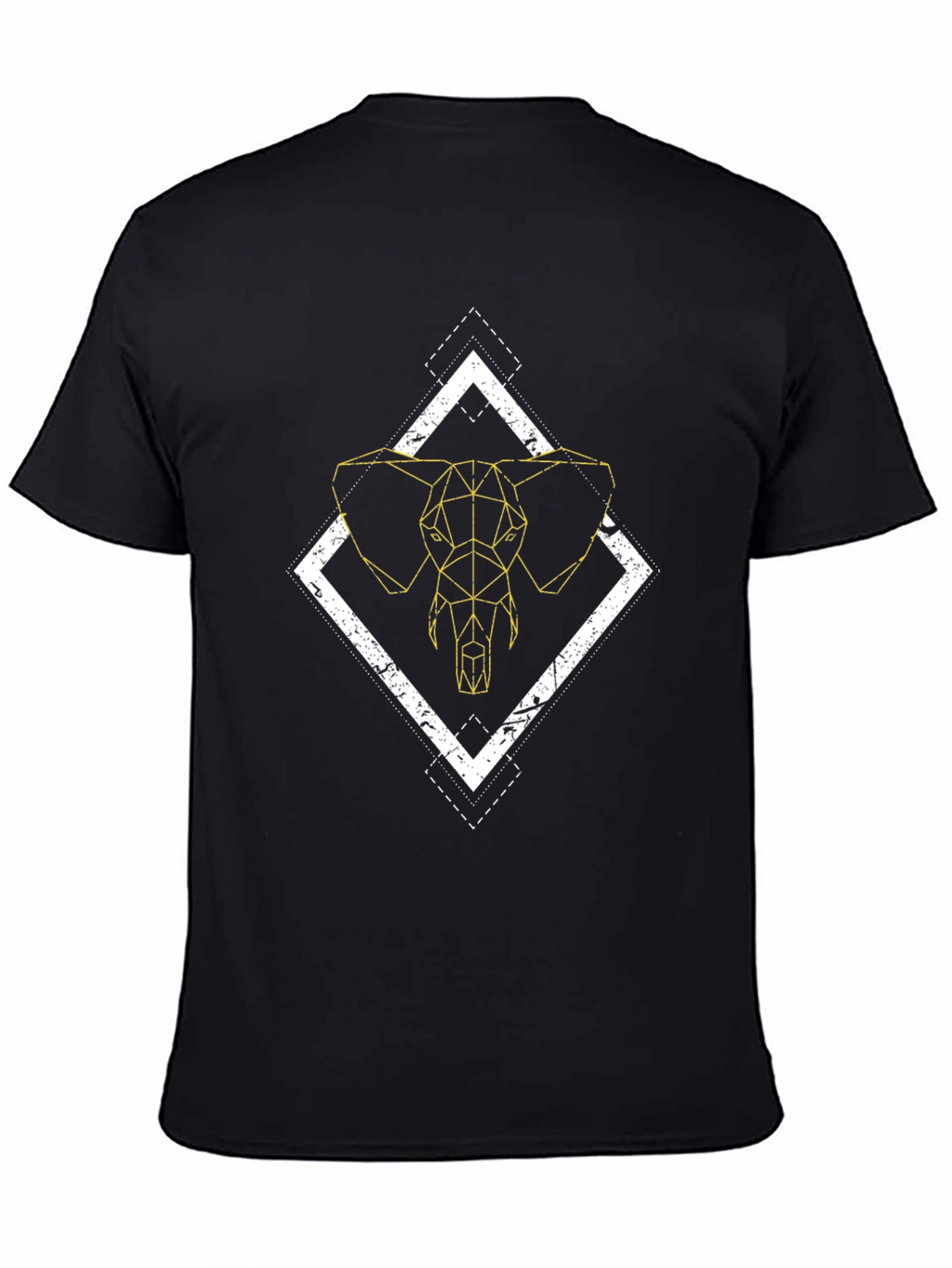 Geometric Elephant Graphic Tee - Modern Style