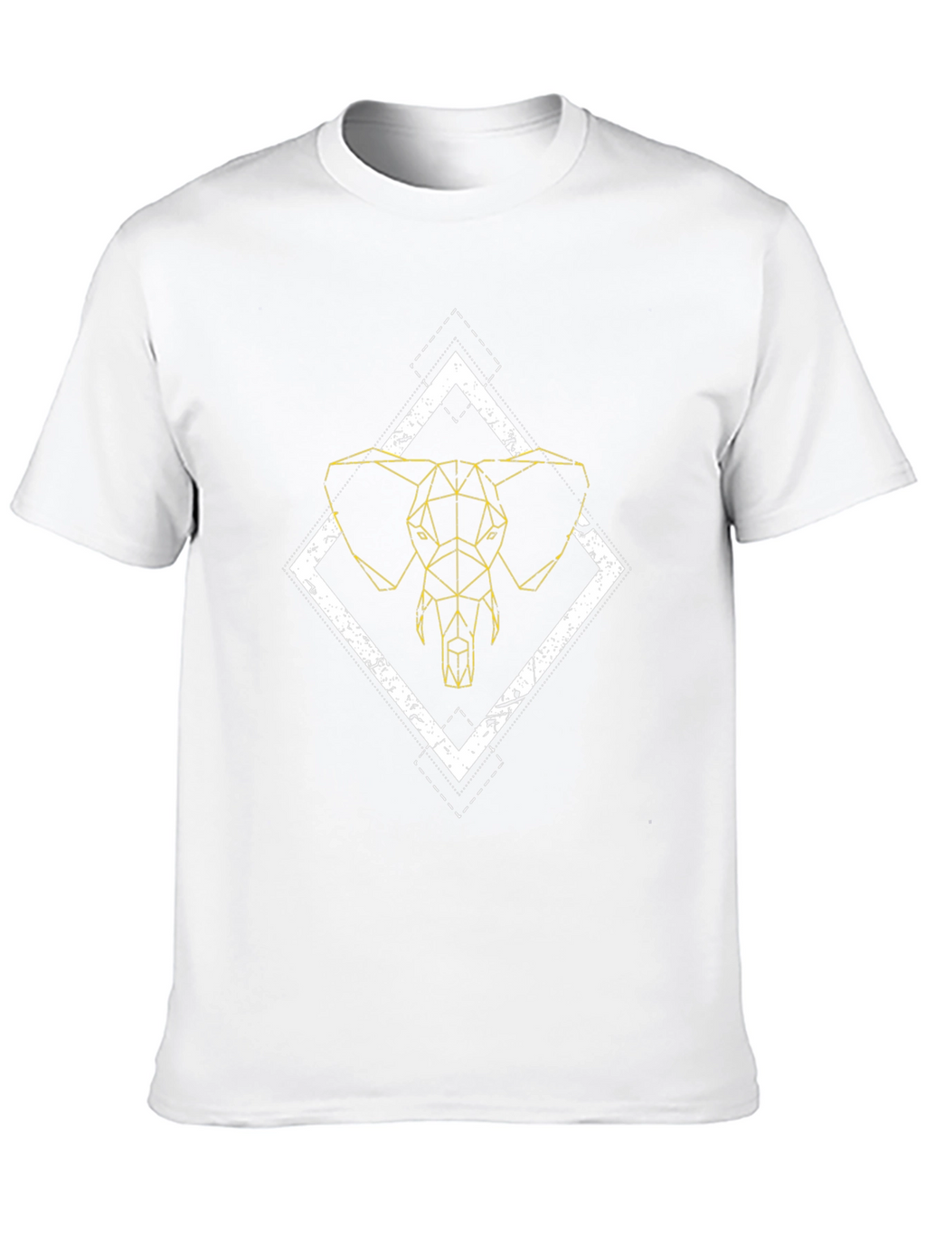 Geometric Elephant Graphic Tee - Modern Style
