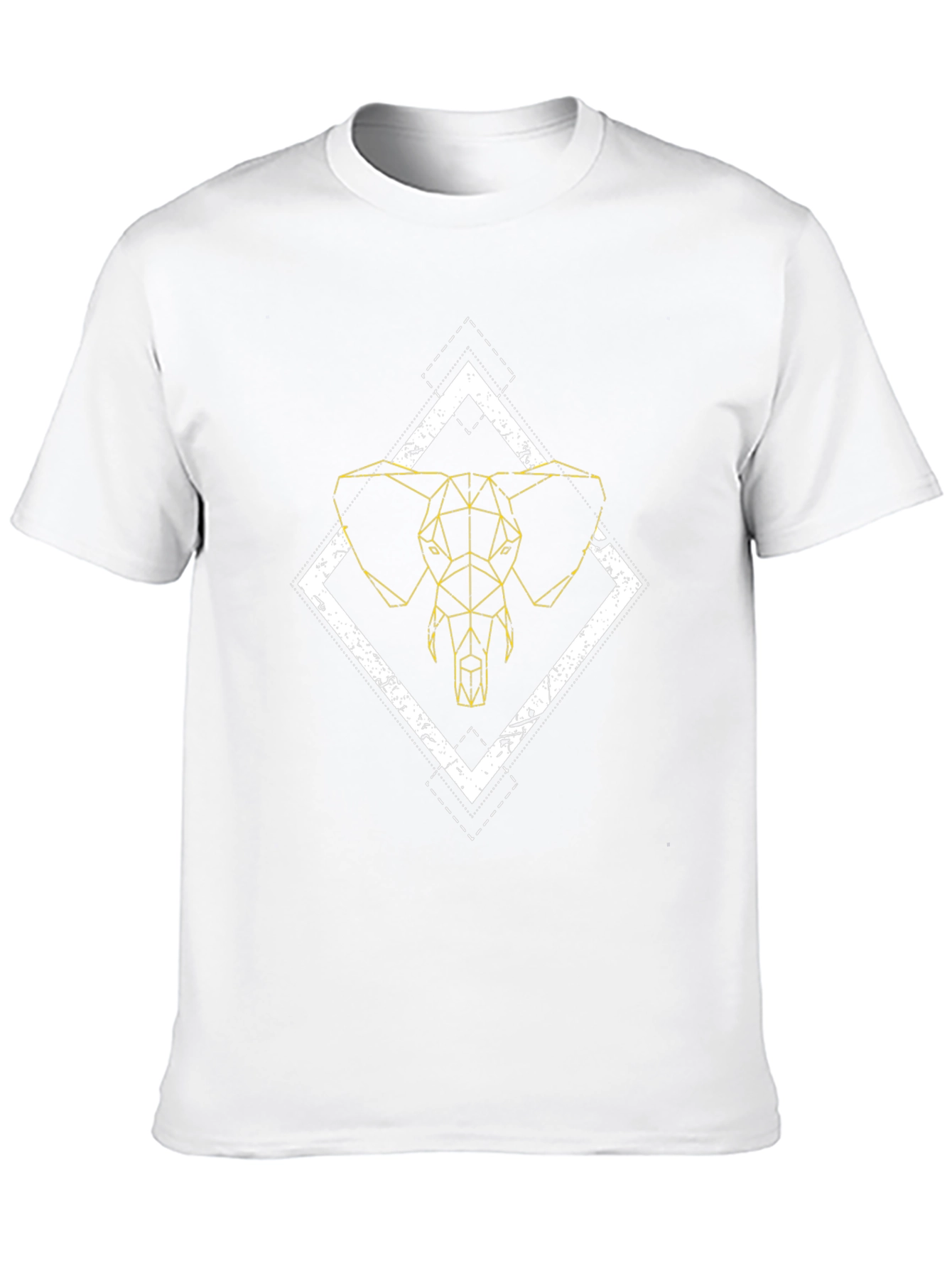Geometric Elephant Graphic Tee - Modern Style
