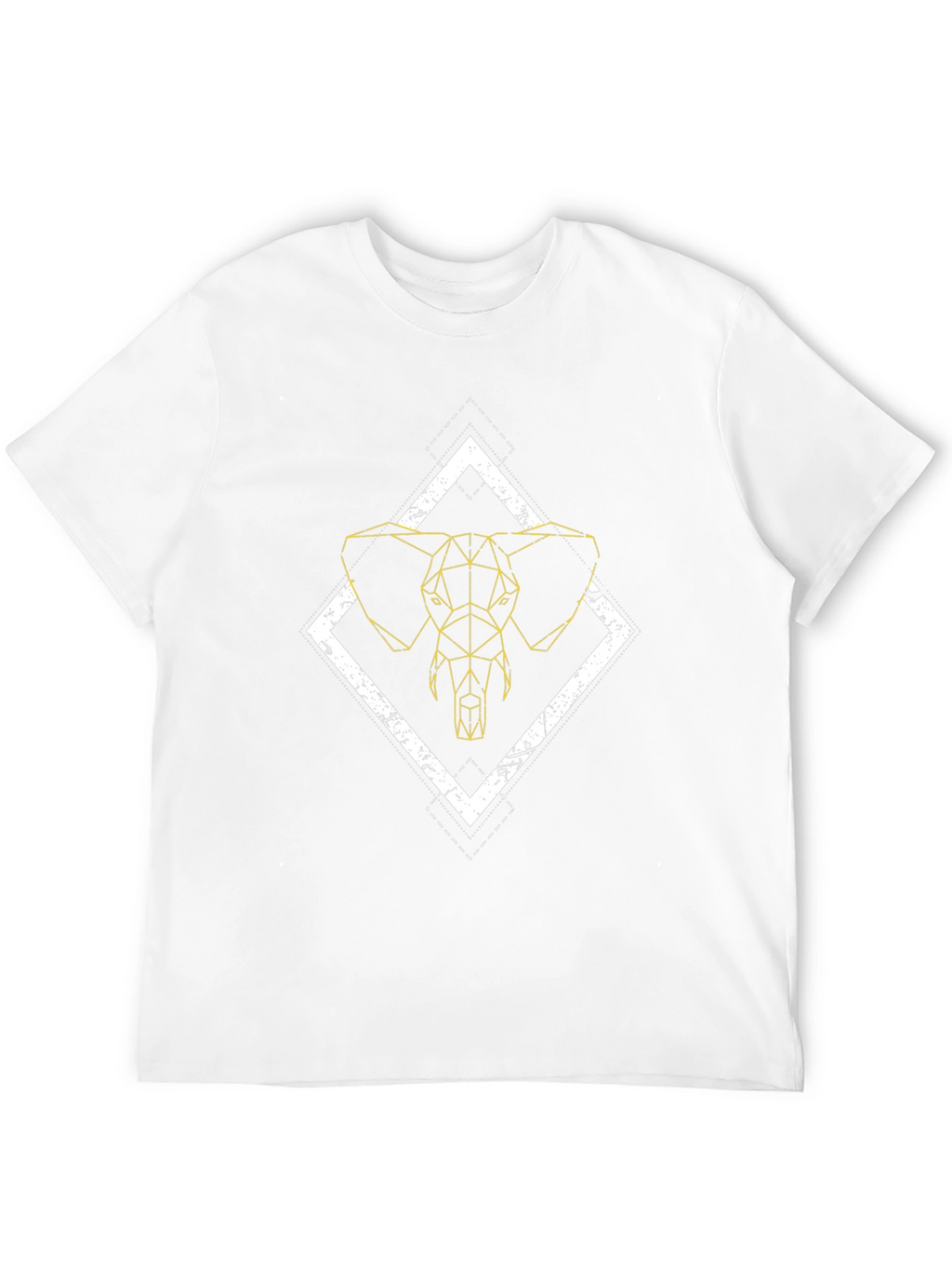 Geometric Elephant Graphic Tee - Modern Style