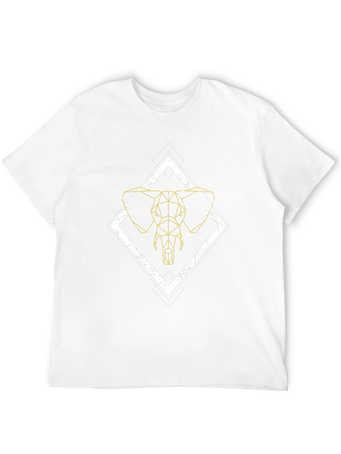 Geometric Elephant Graphic Tee - Modern Style