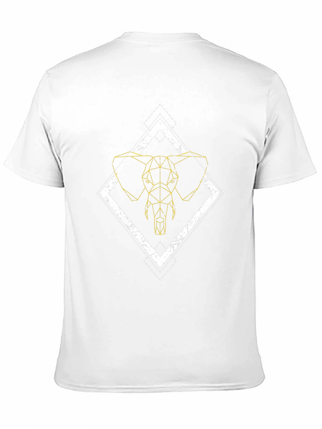 Geometric Elephant Graphic Tee - Modern Style