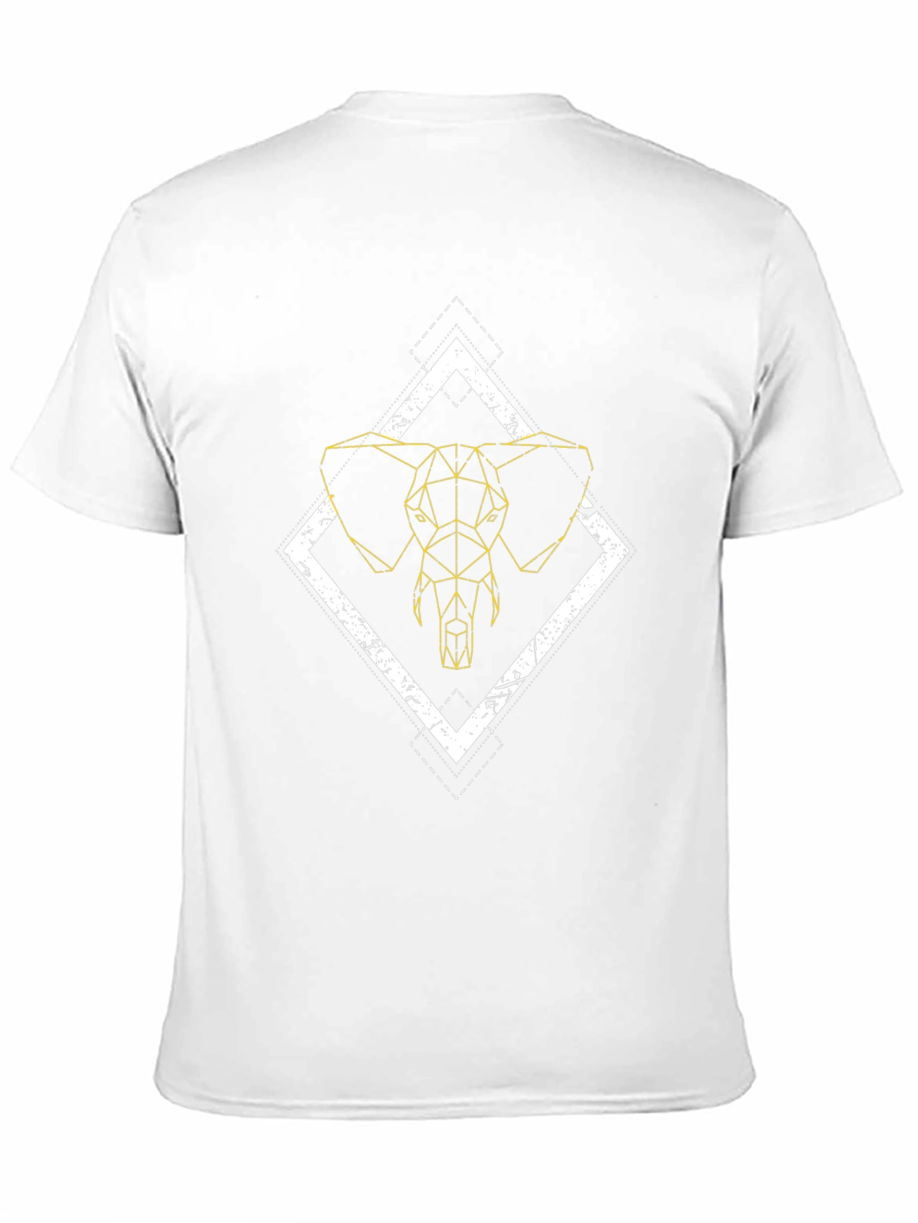 Geometric Elephant Graphic Tee - Modern Style
