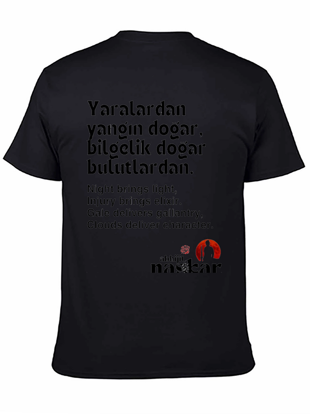 Philosophical Statement Black T-Shirt