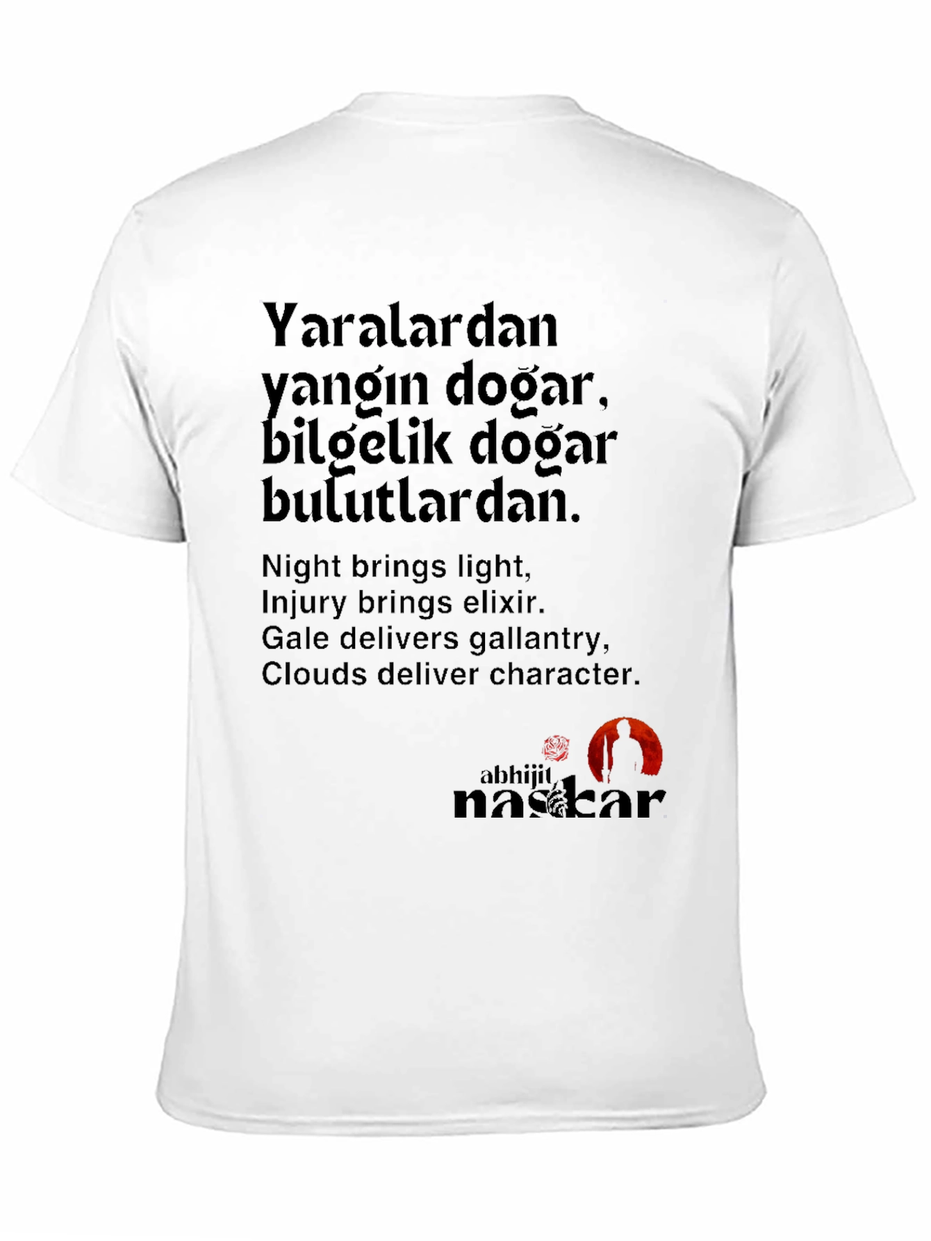 Philosophical Statement Black T-Shirt