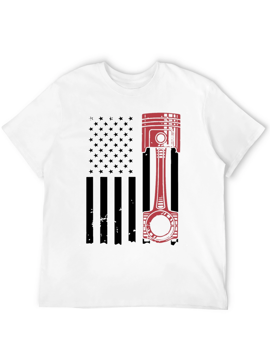 Piston American Flag T-Shirt - Black