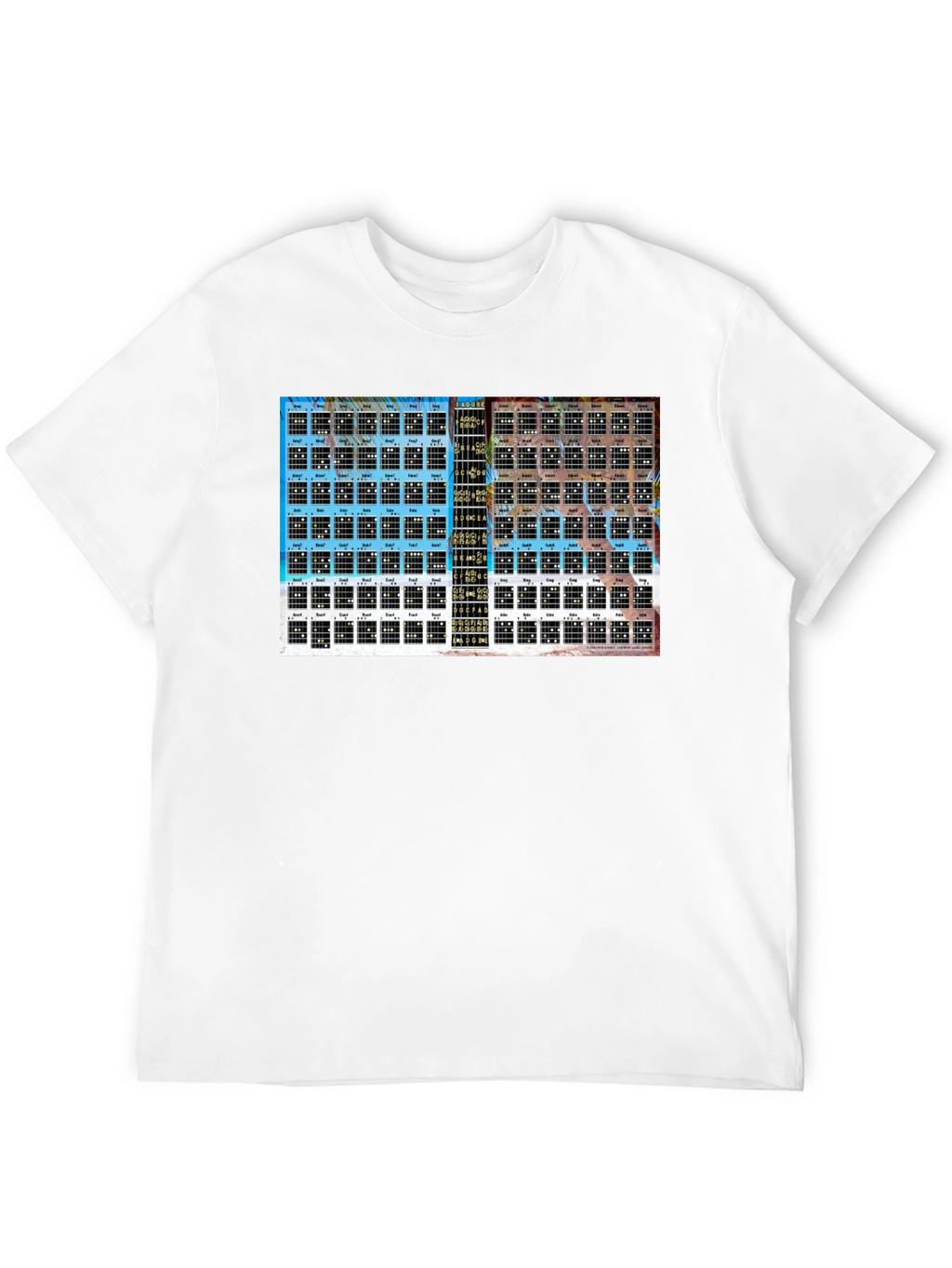 Guitar Chord Chart Graphic Tee