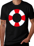 Life Preserver Graphic Tee - Nautical Style