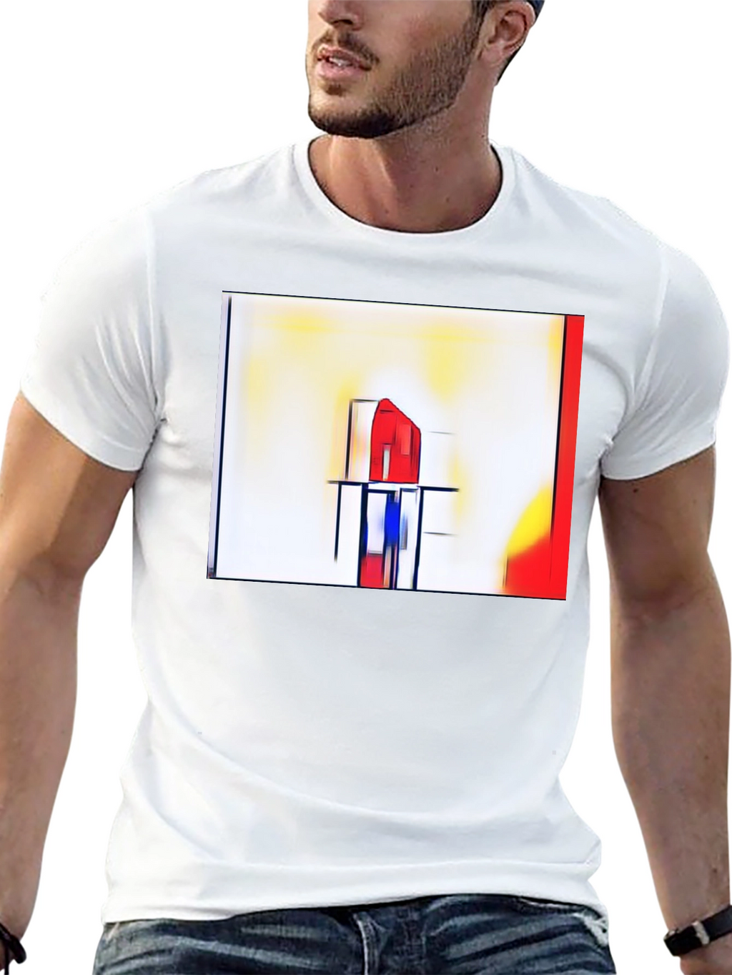 Abstract Art Graphic Tee - Modern Style