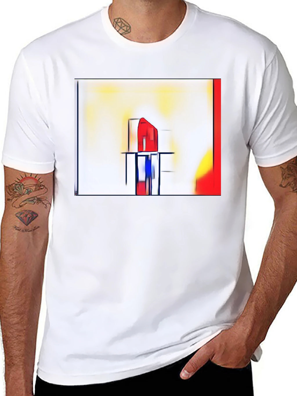 Abstract Art Graphic Tee - Modern Style