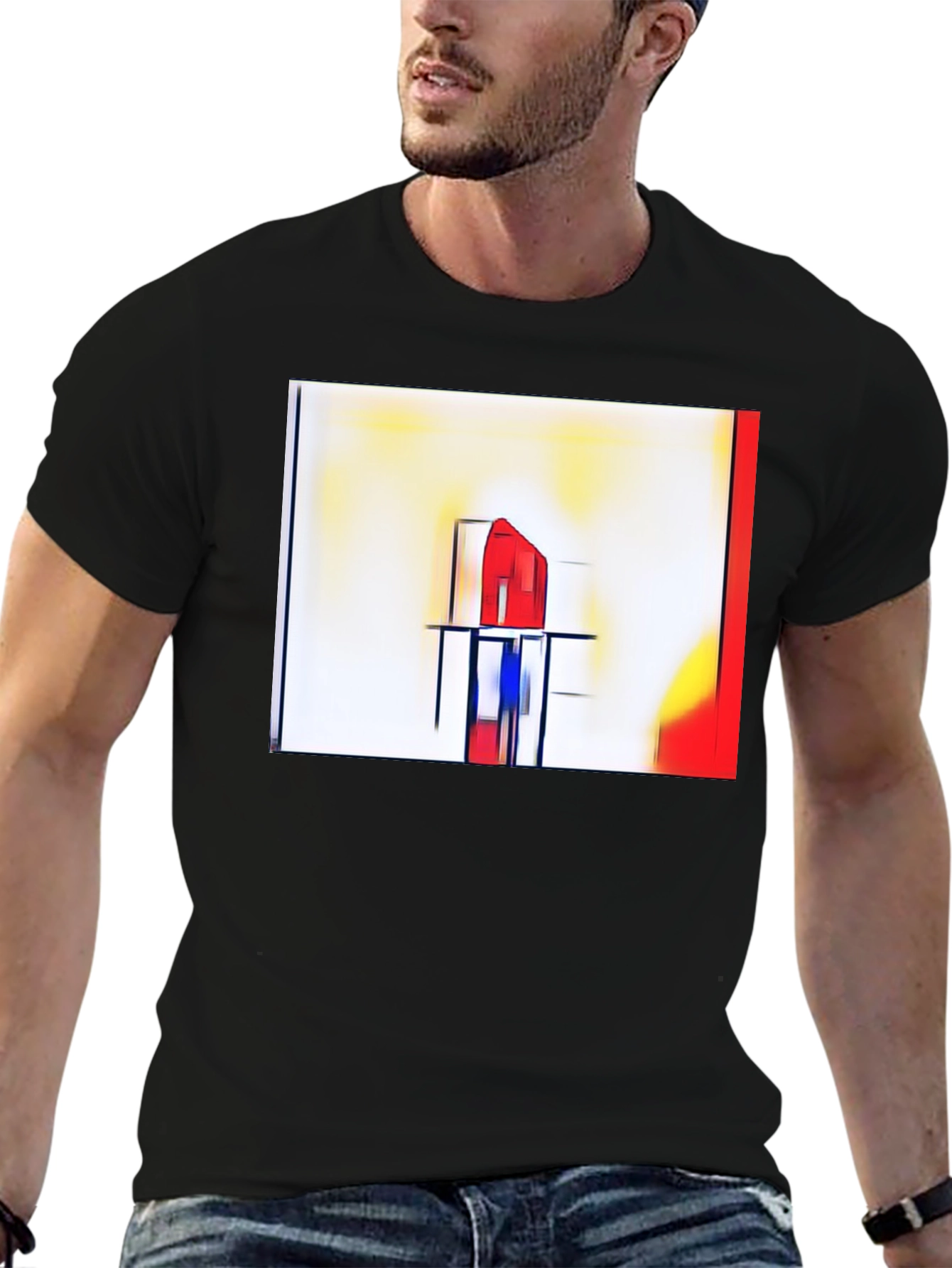Abstract Art Graphic Tee - Modern Style