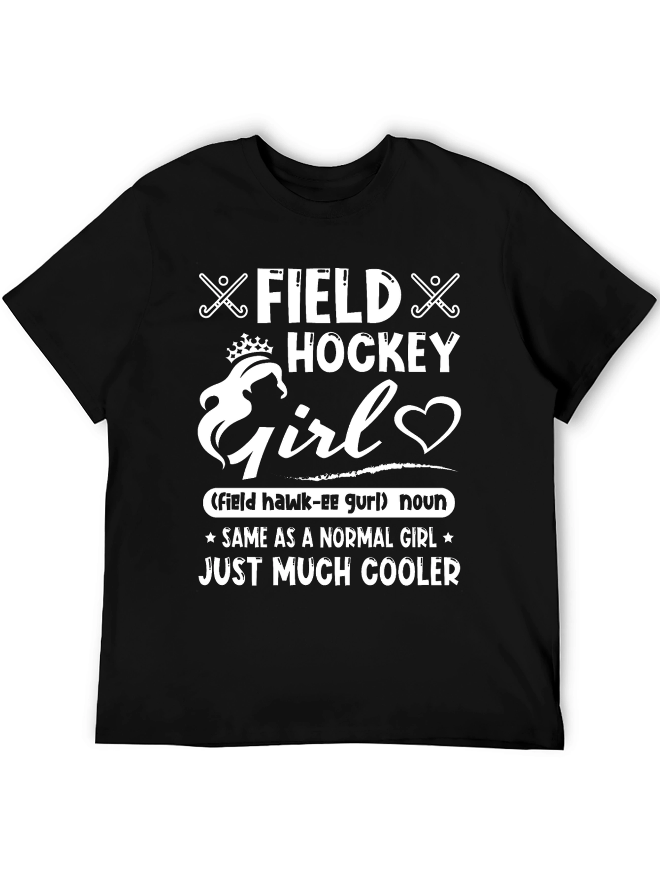 Field Hockey Girl T-Shirt