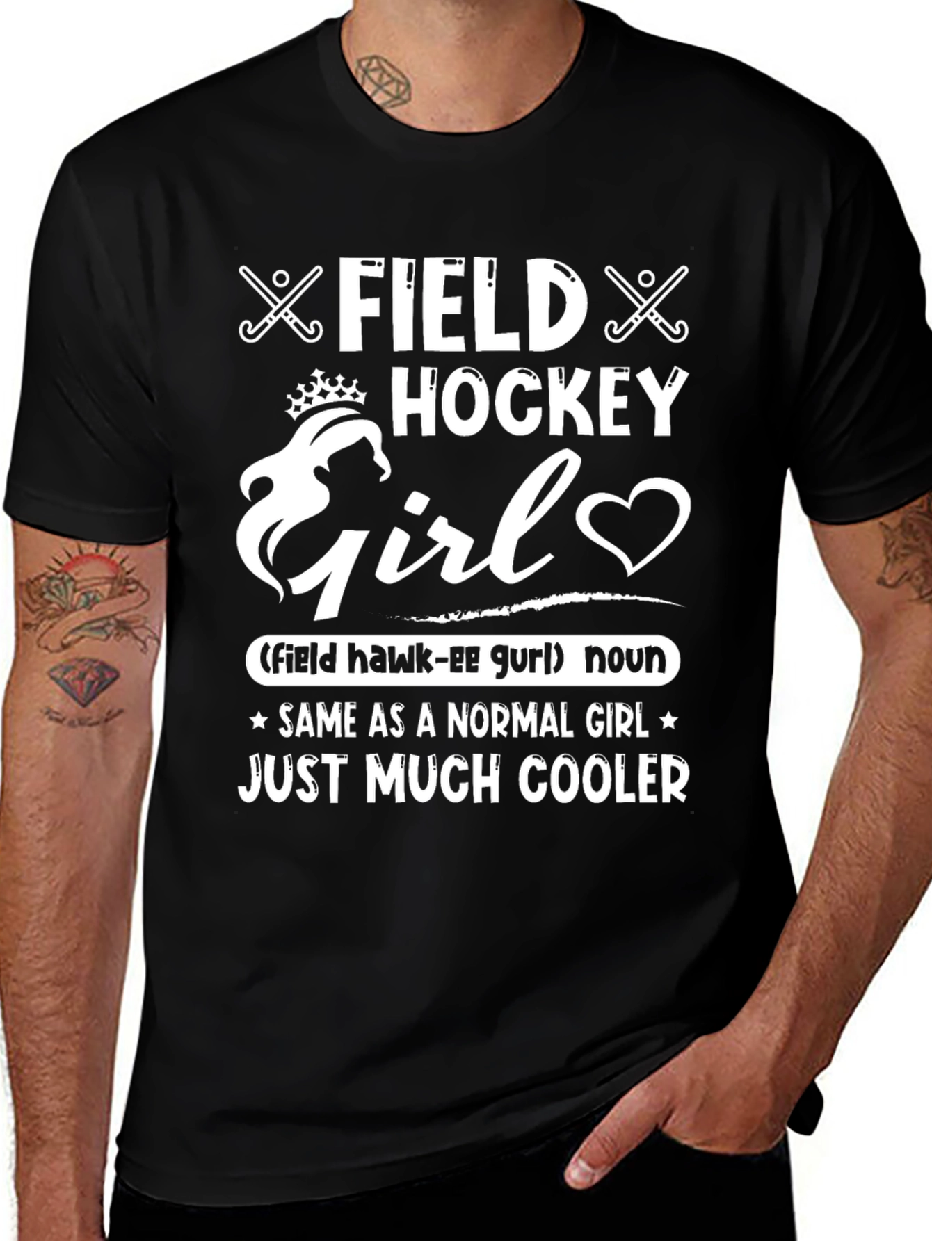 Field Hockey Girl T-Shirt