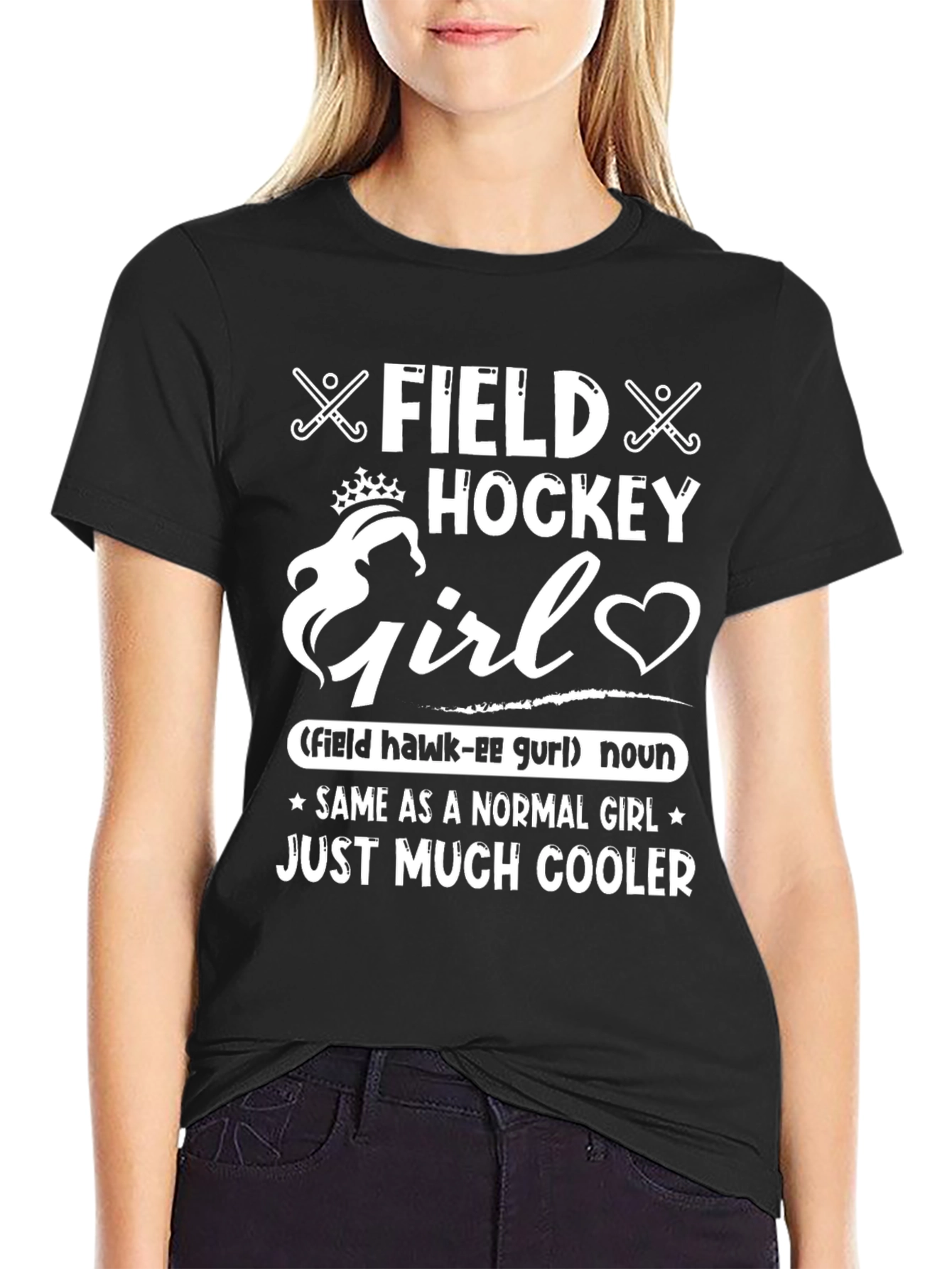 Field Hockey Girl T-Shirt