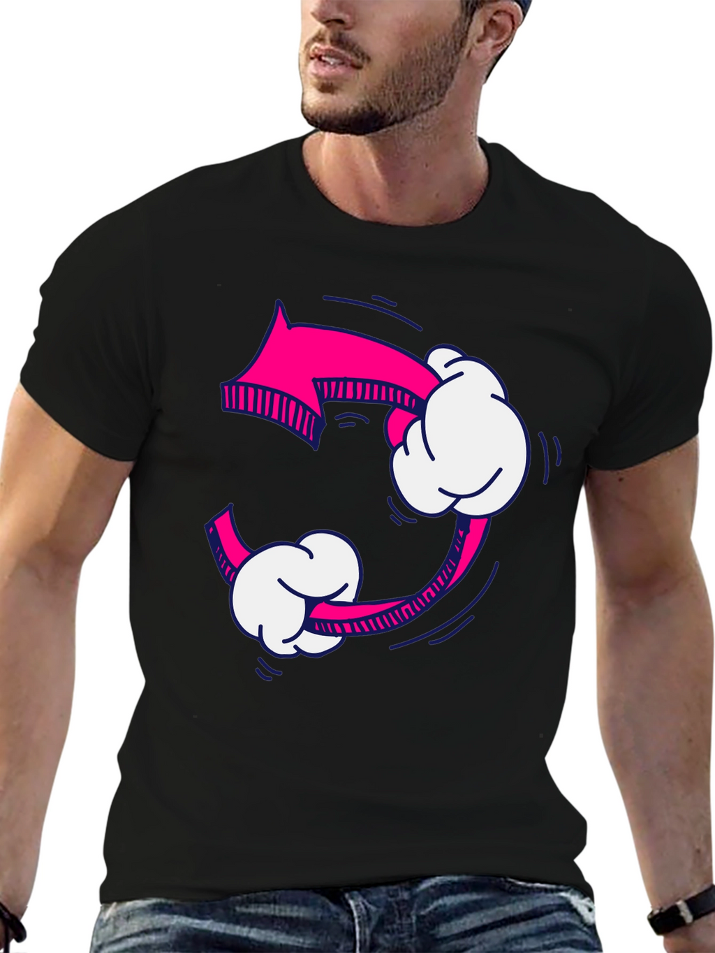 Pink Arrow Recycle Graphic Tee
