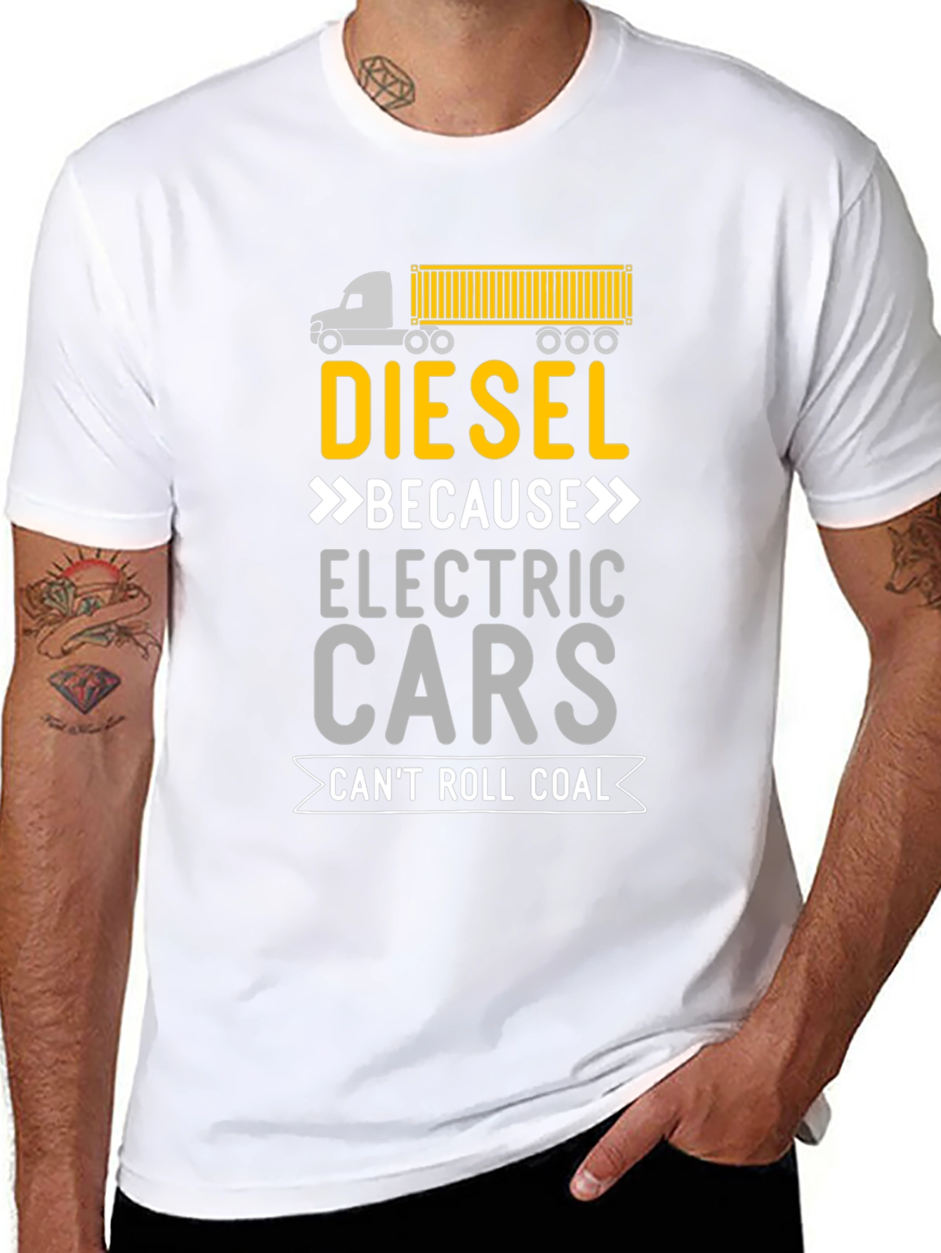 Diesel Can Roll Coal Graphic T-Shirt
