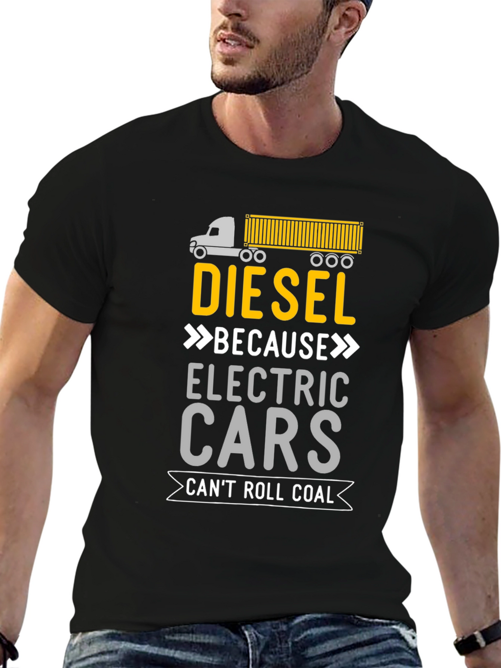 Diesel Can Roll Coal Graphic T-Shirt