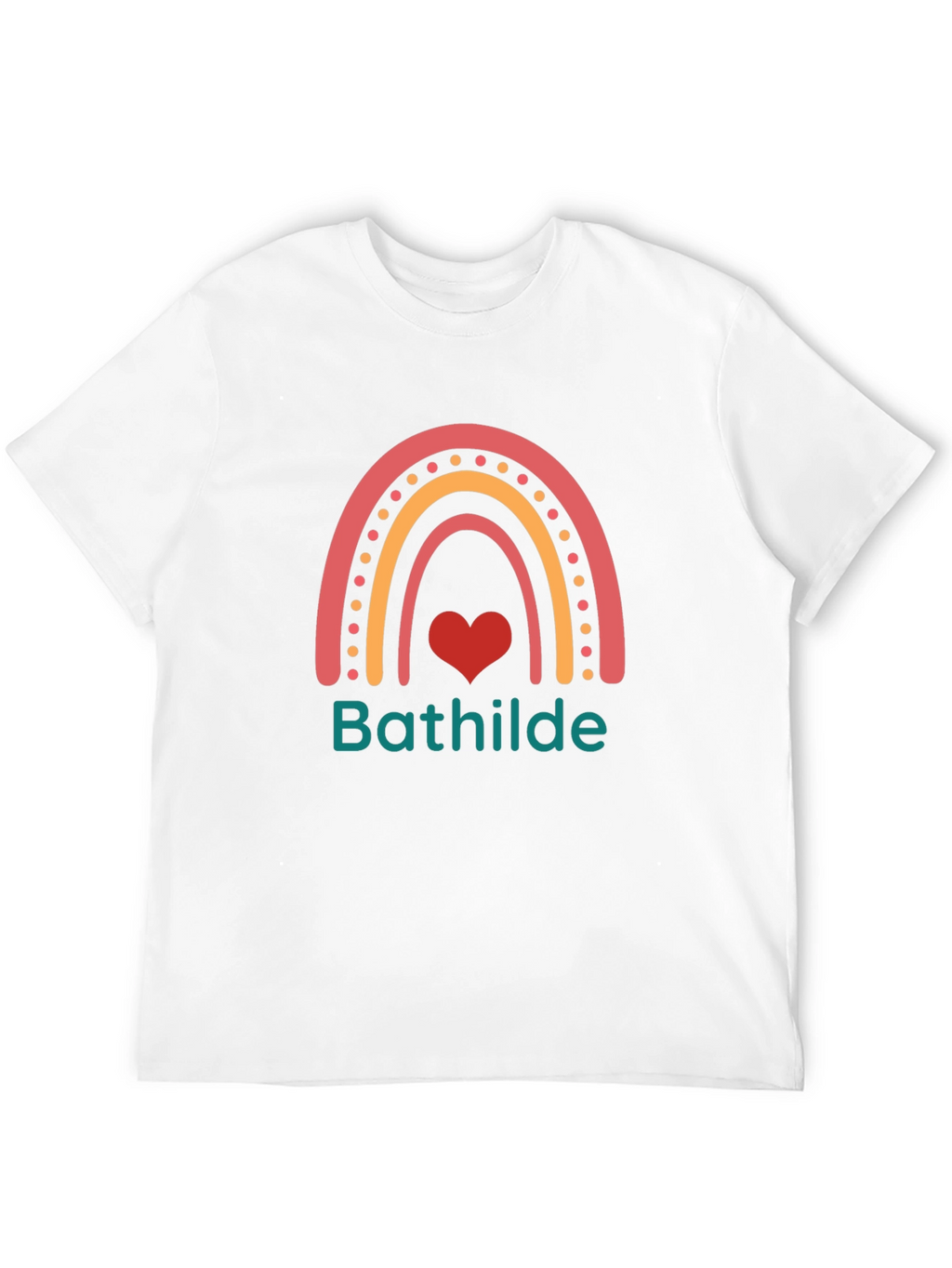 Rainbow Heart T-Shirt - Bathilde