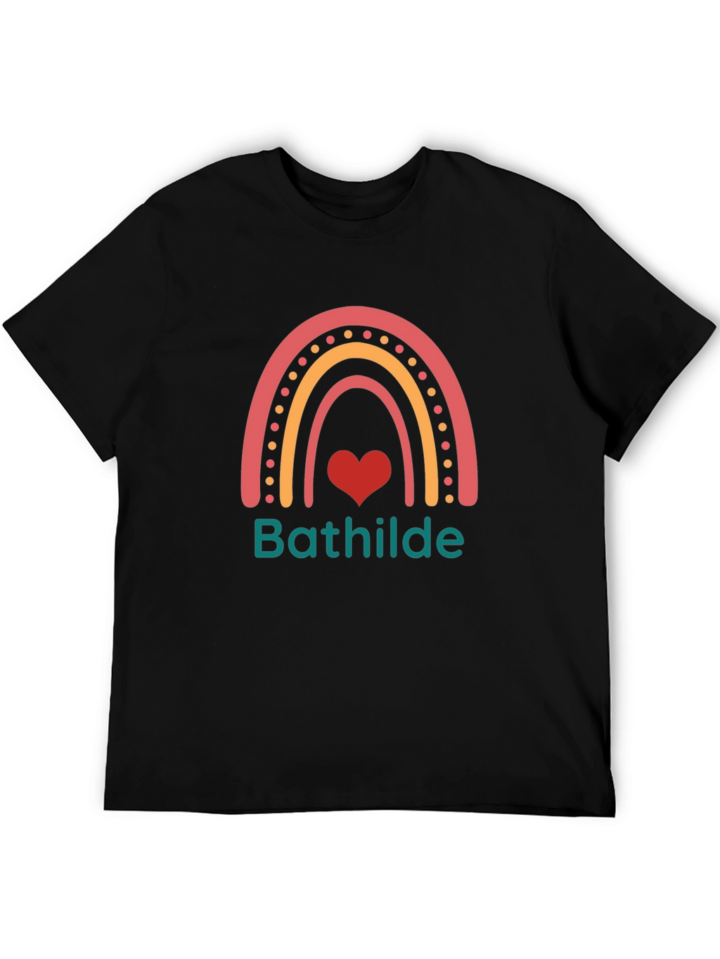 Rainbow Heart T-Shirt - Bathilde