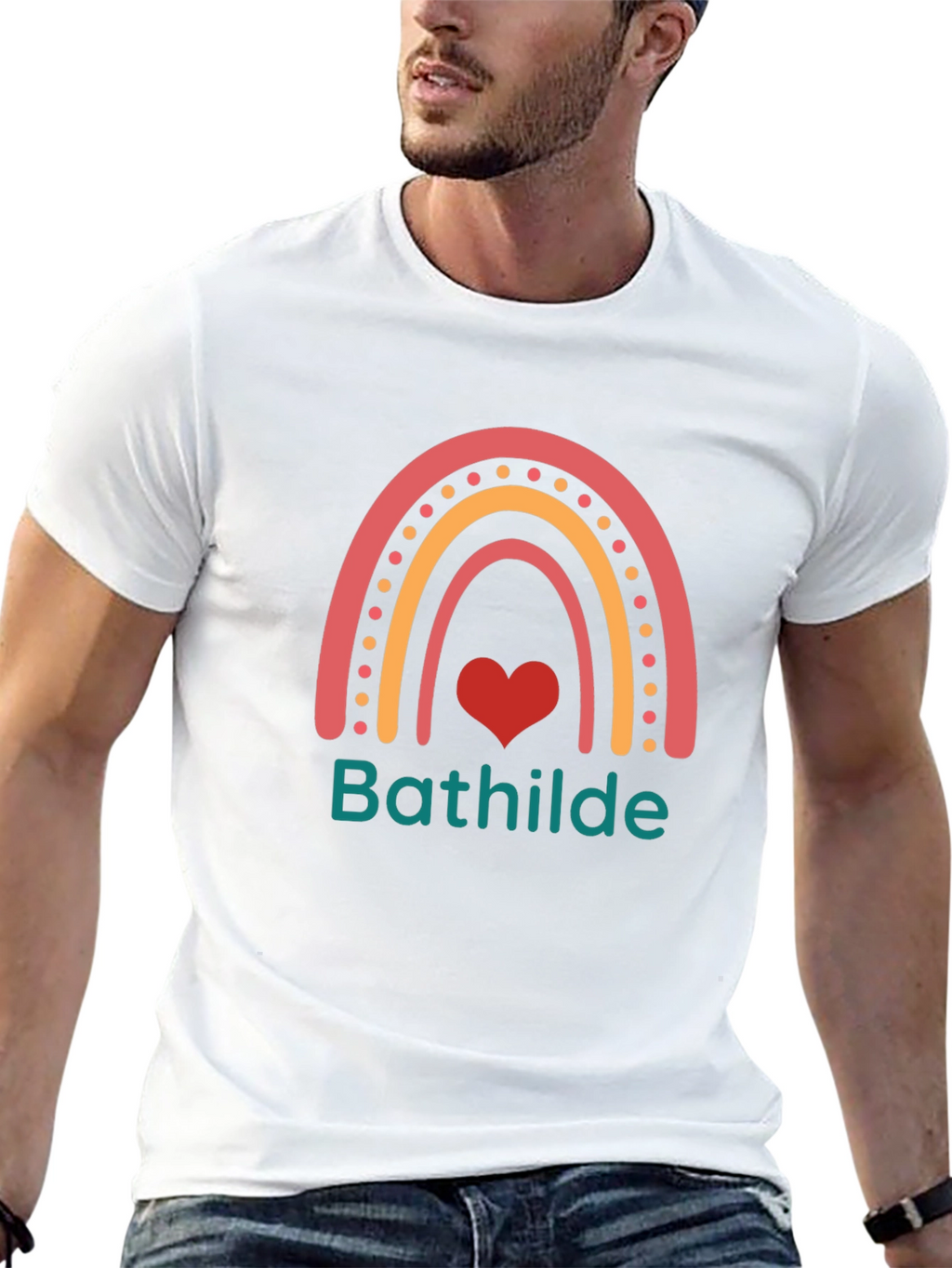 Rainbow Heart T-Shirt - Bathilde