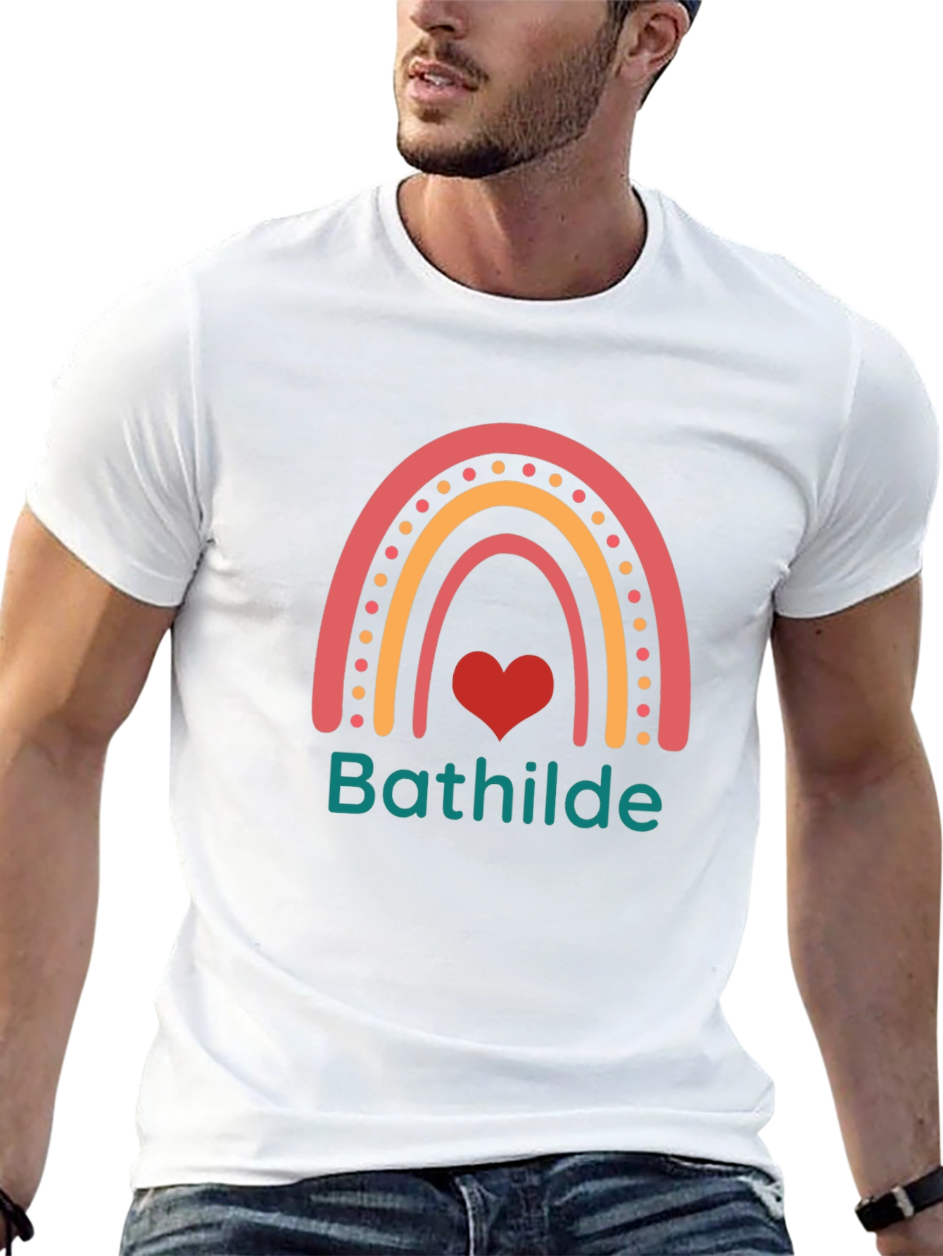 Rainbow Heart T-Shirt - Bathilde