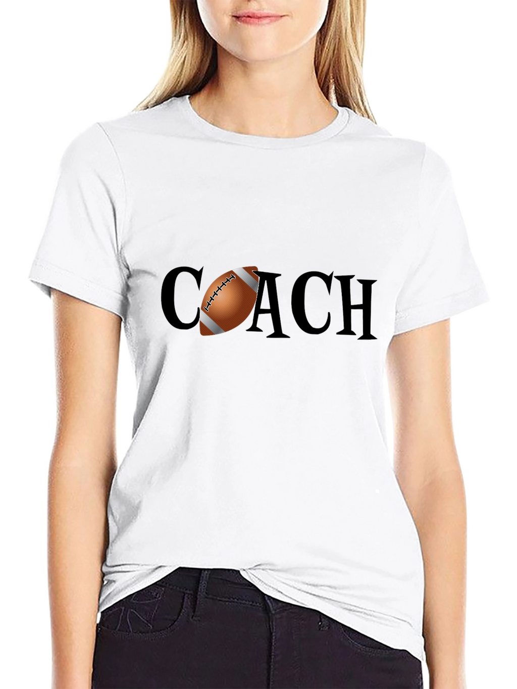Football Coach Graphic Tee - Black