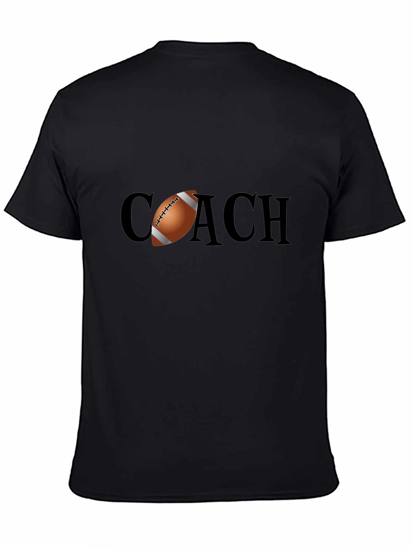 Football Coach Graphic Tee - Black