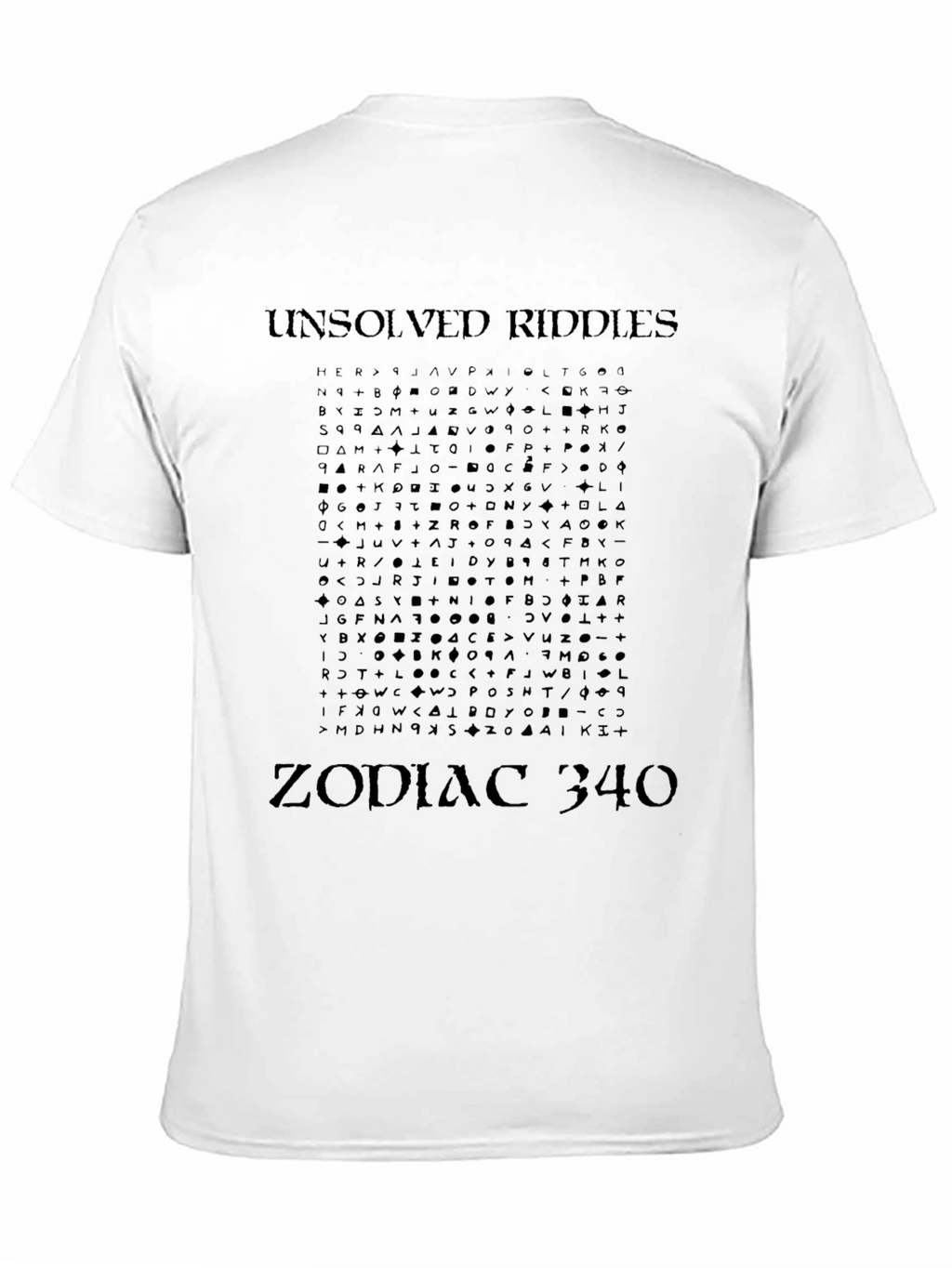 Unsolved Riddles Zodiac 340 Graphic T-Shirt