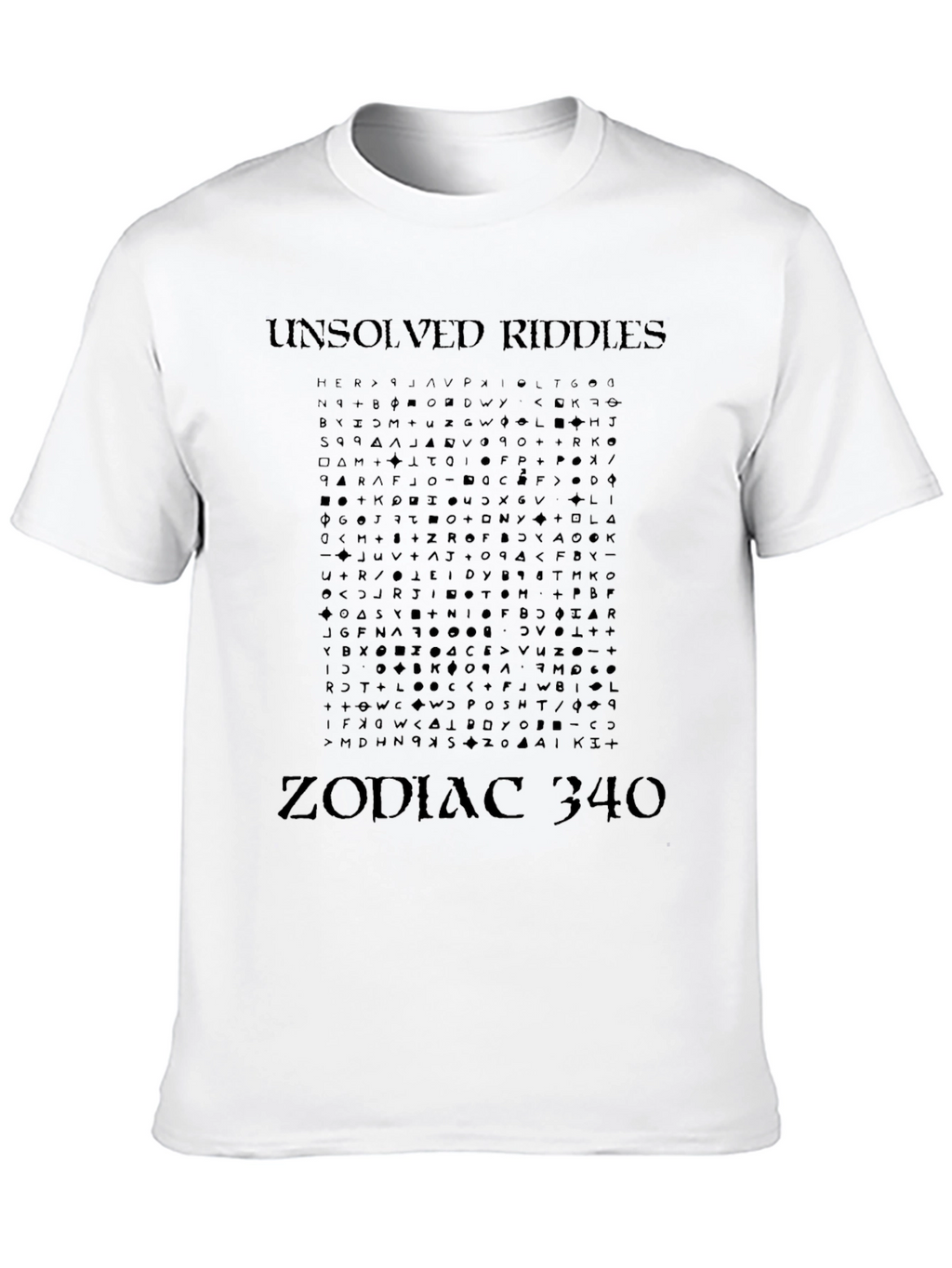 Unsolved Riddles Zodiac 340 Graphic T-Shirt