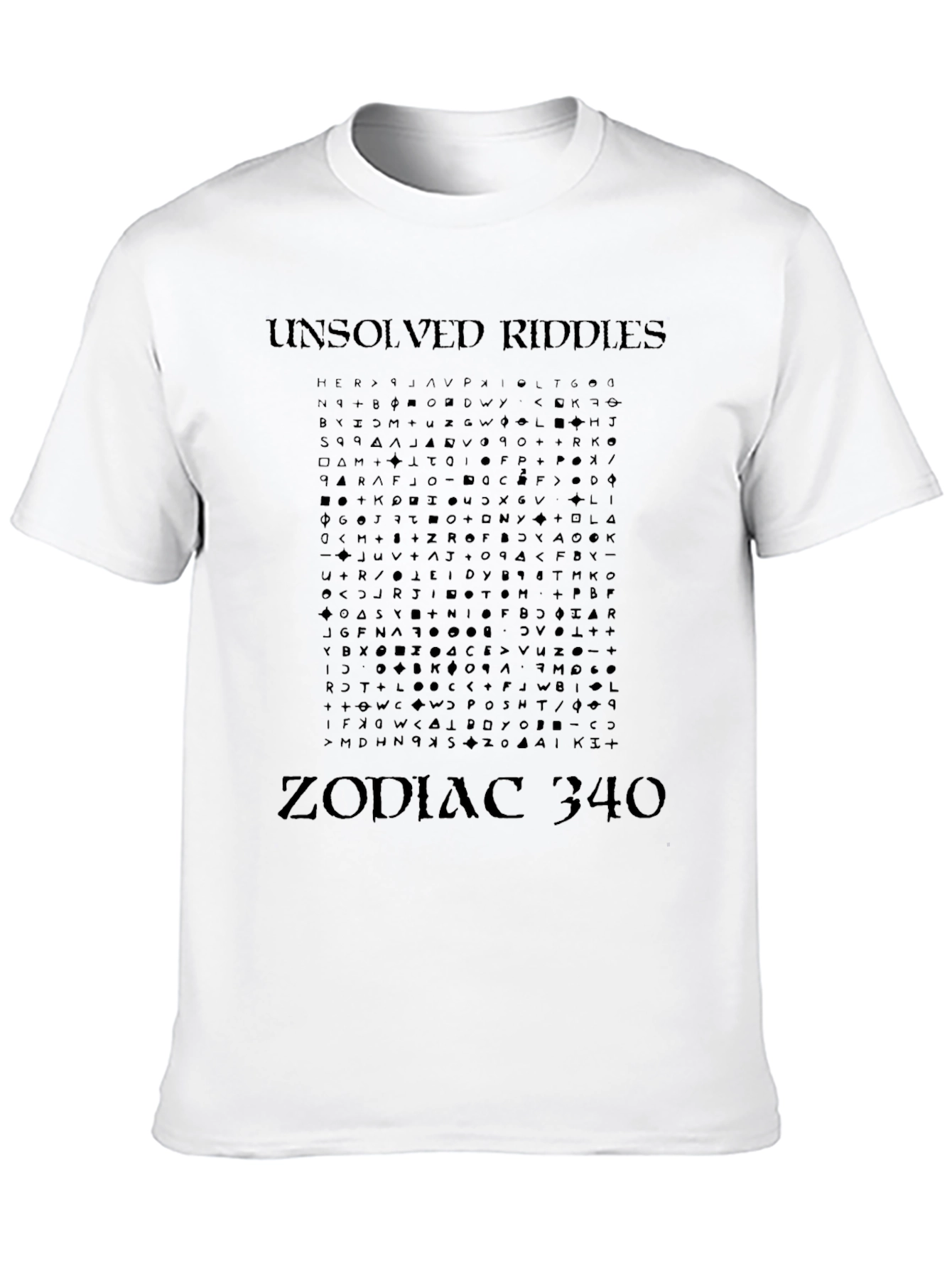 Unsolved Riddles Zodiac 340 Graphic T-Shirt