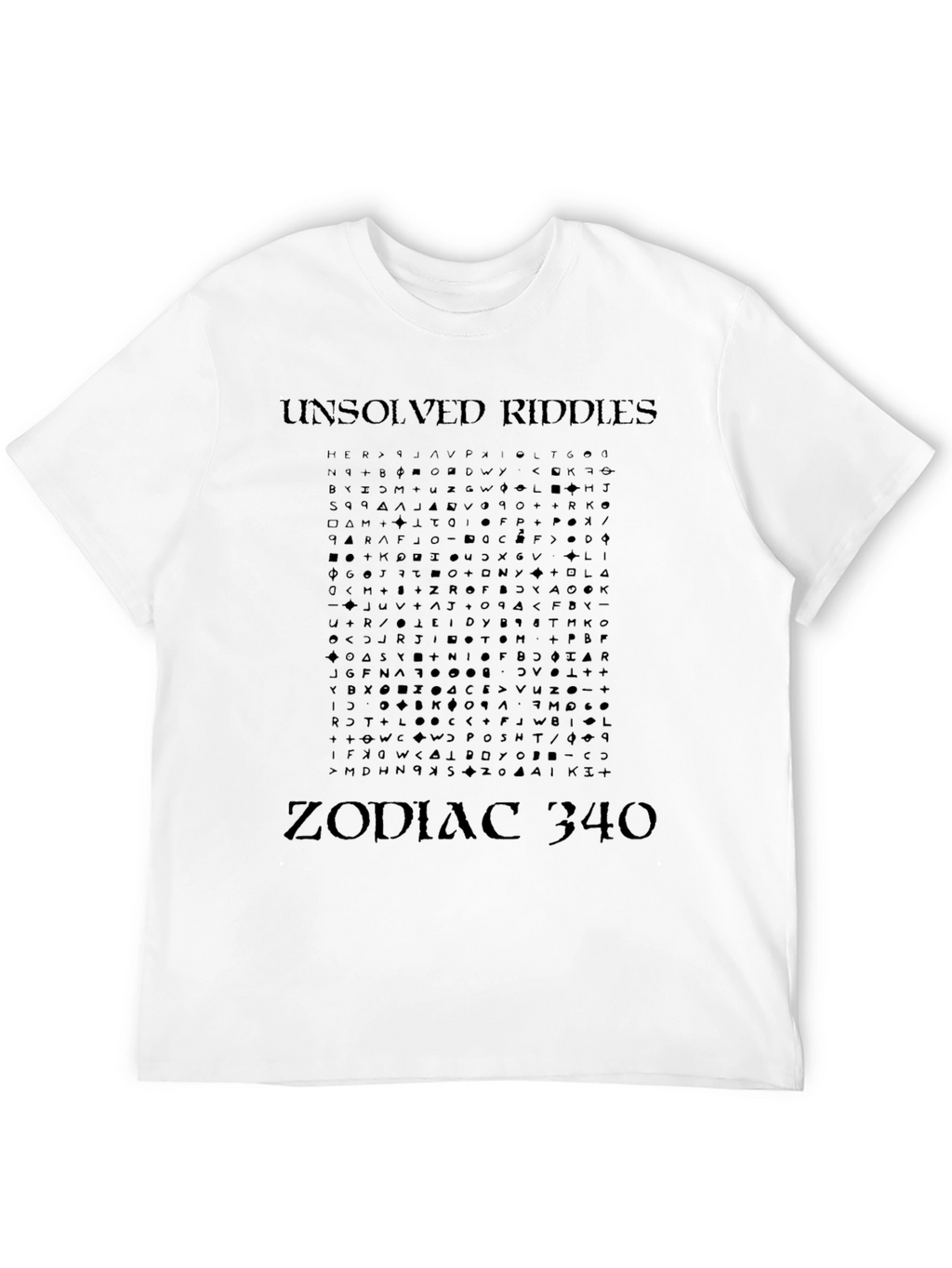 Unsolved Riddles Zodiac 340 Graphic T-Shirt