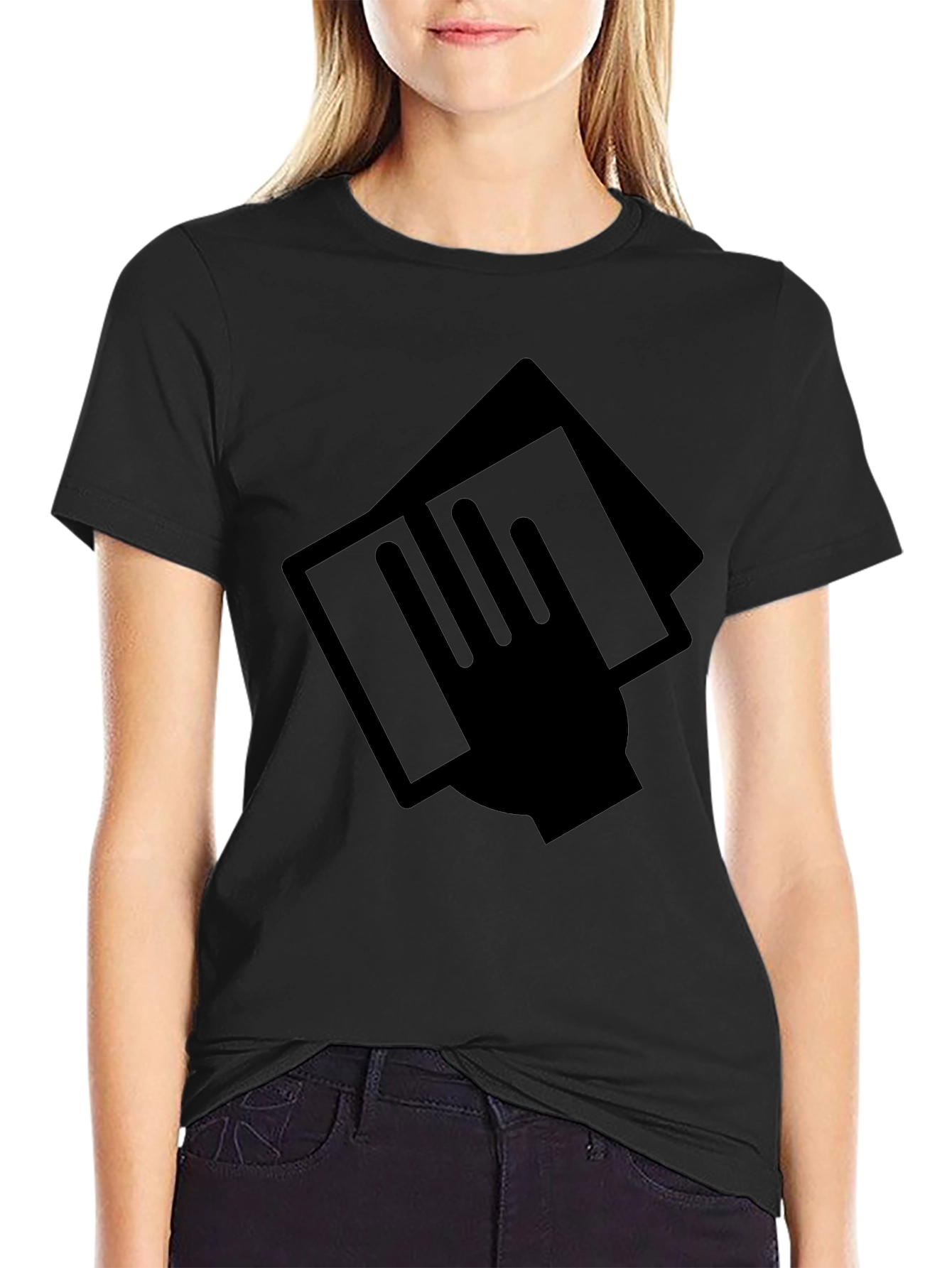 Modern Graphic Black T-Shirt