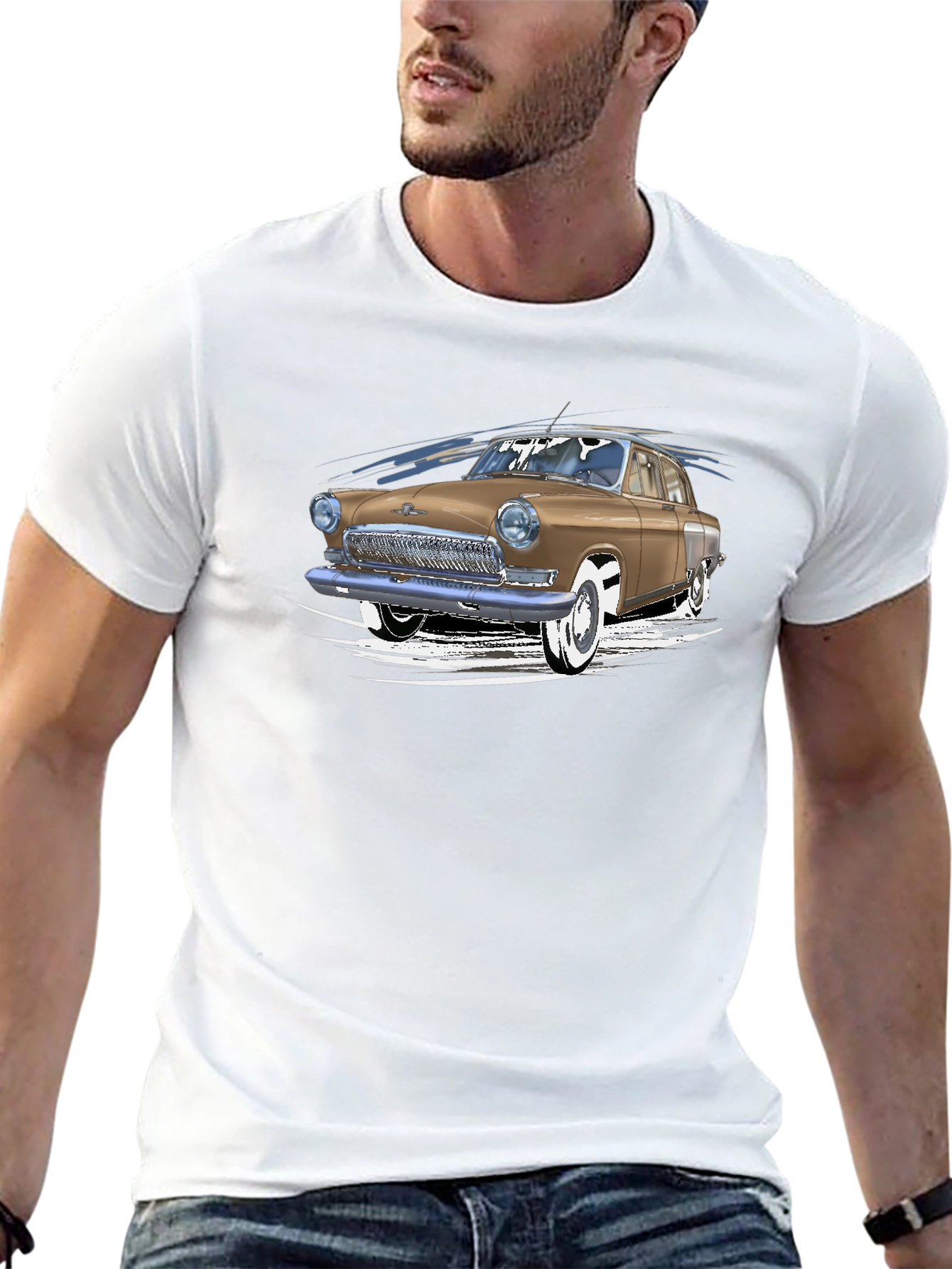 Retro Car Graphic Tee - Classic Cool