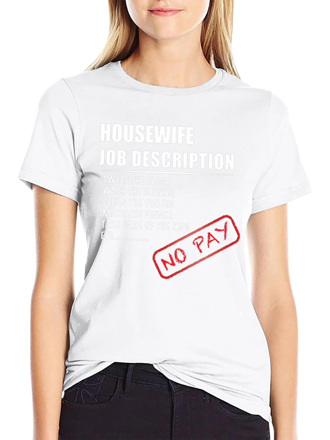 Housewife Job Description Novelty T-Shirt