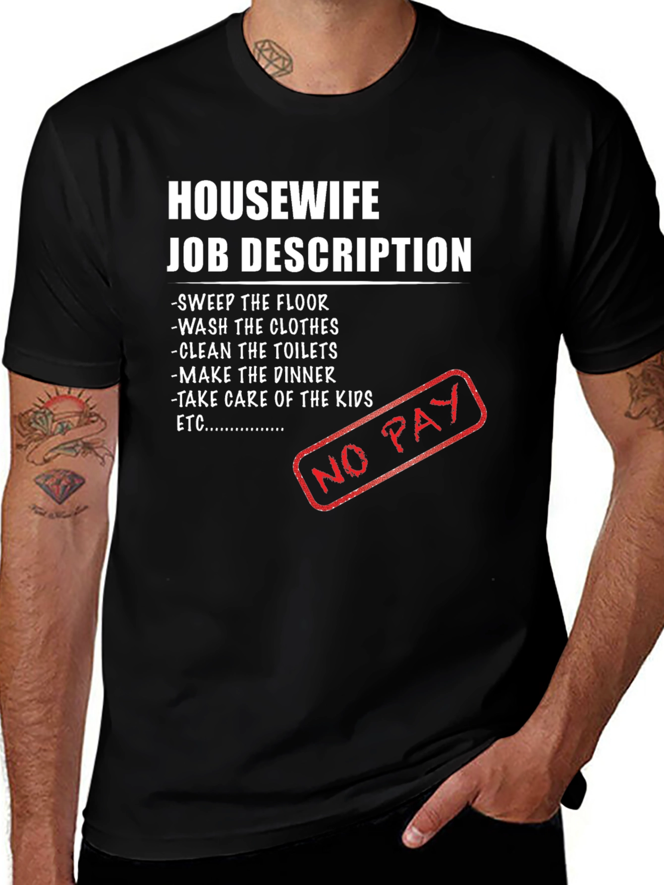 Housewife Job Description Novelty T-Shirt