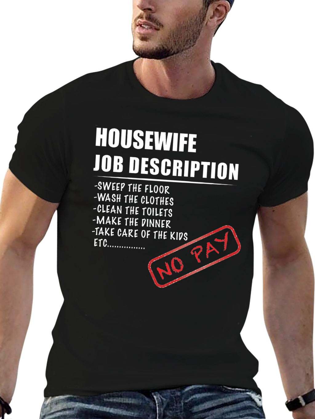Housewife Job Description Novelty T-Shirt