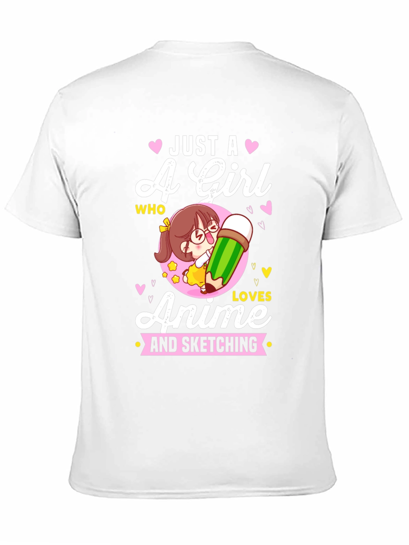 Anime Girl Sketching T-Shirt