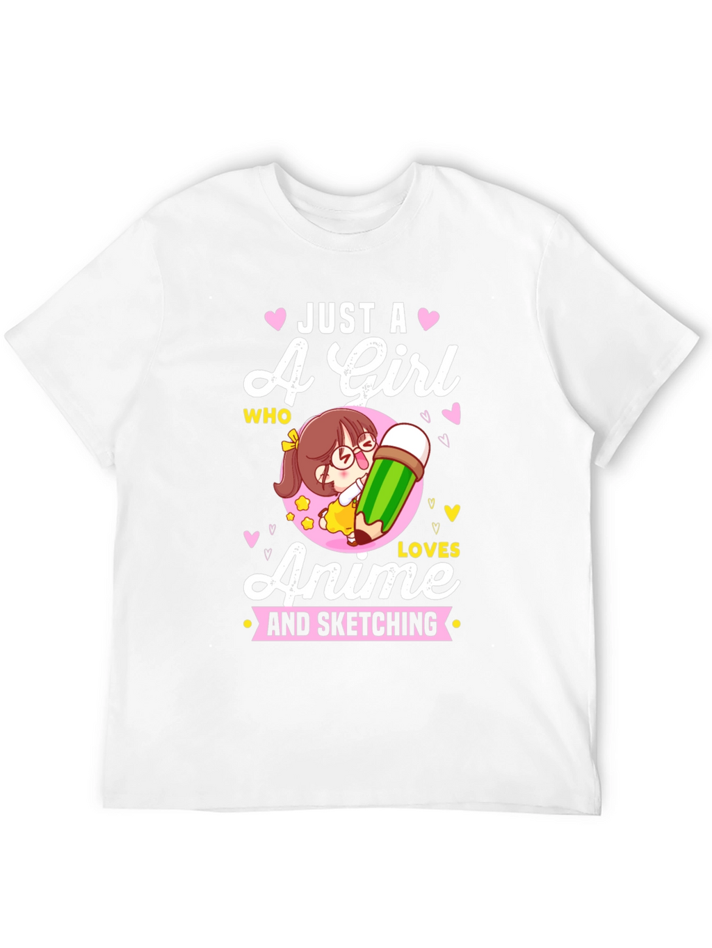 Anime Girl Sketching T-Shirt