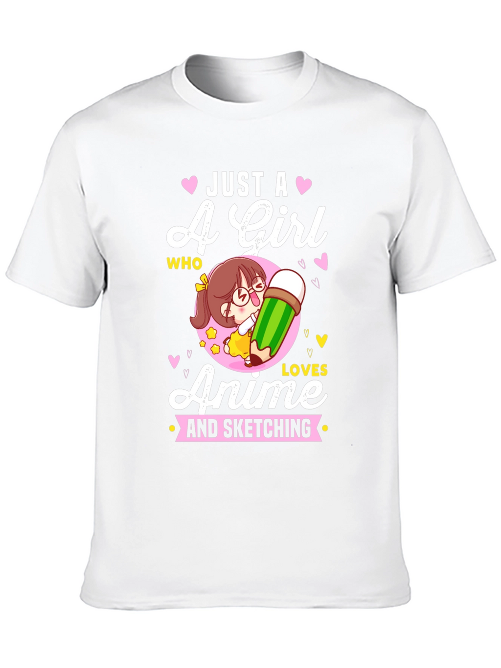 Anime Girl Sketching T-Shirt