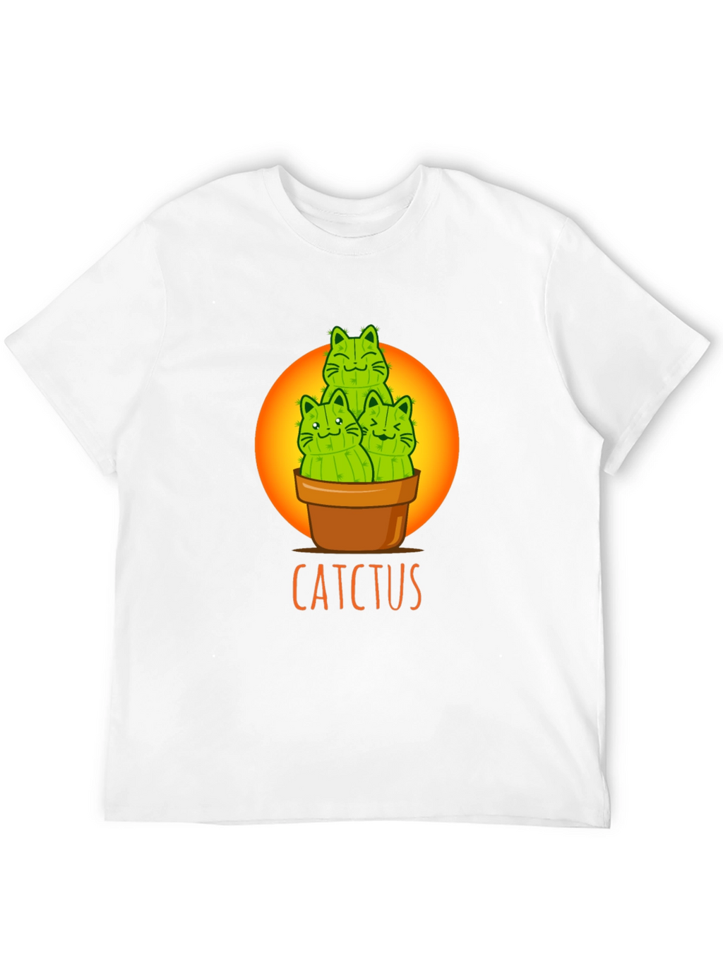 Cactcus T-Shirt: Cute Cat Cactus Graphic Tee