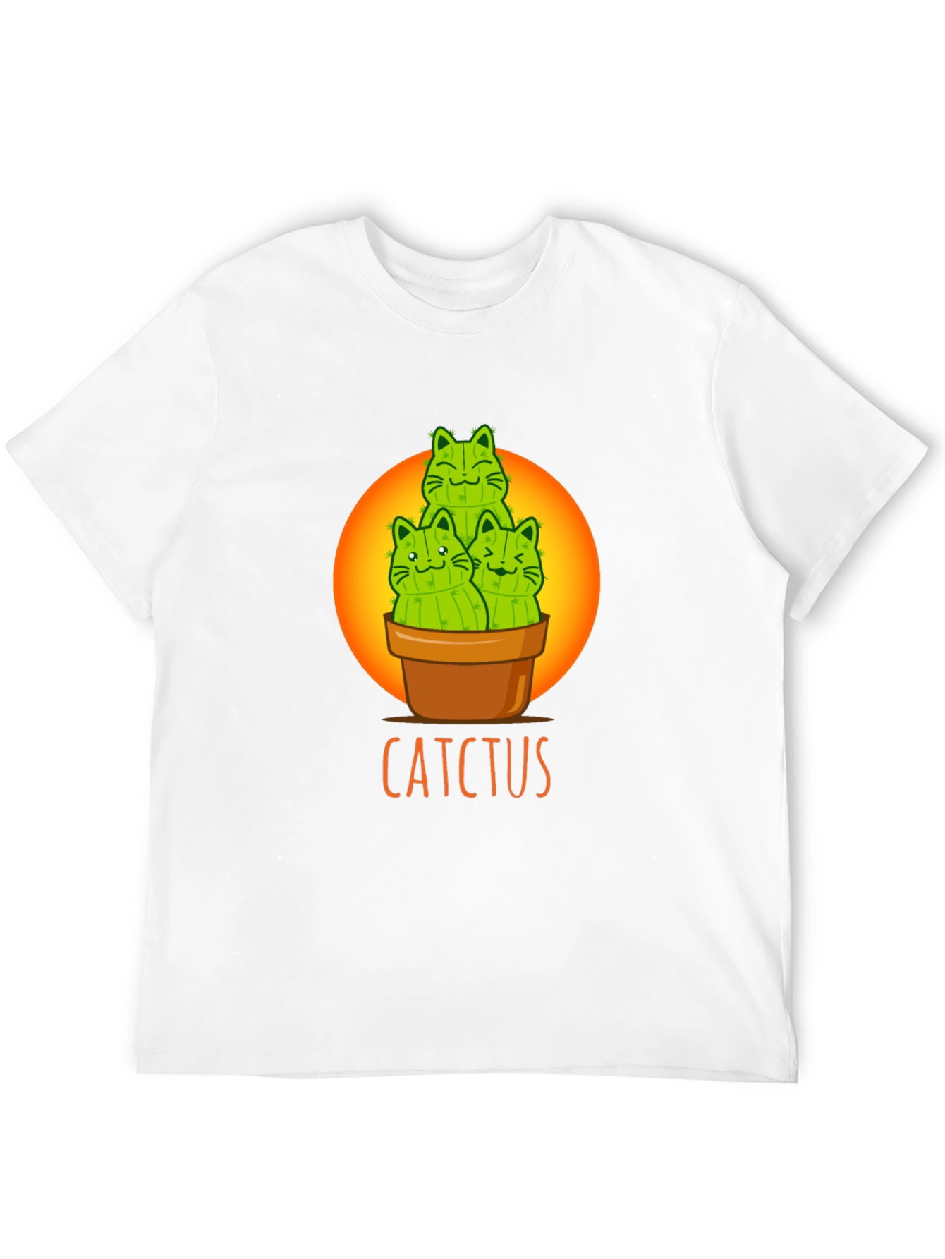 Cactcus T-Shirt: Cute Cat Cactus Graphic Tee