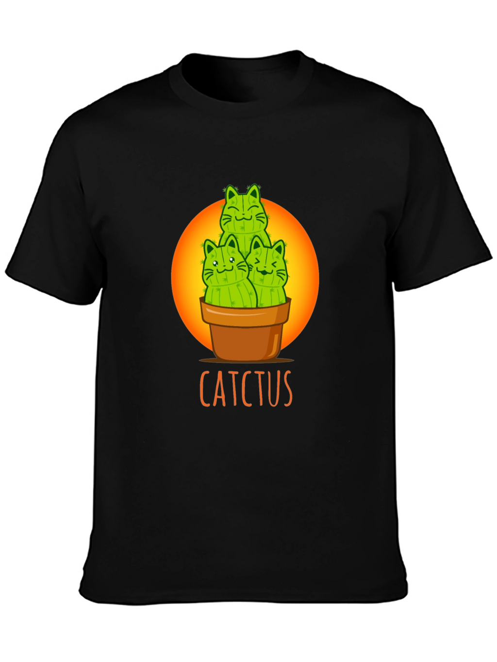 Cactcus T-Shirt: Cute Cat Cactus Graphic Tee