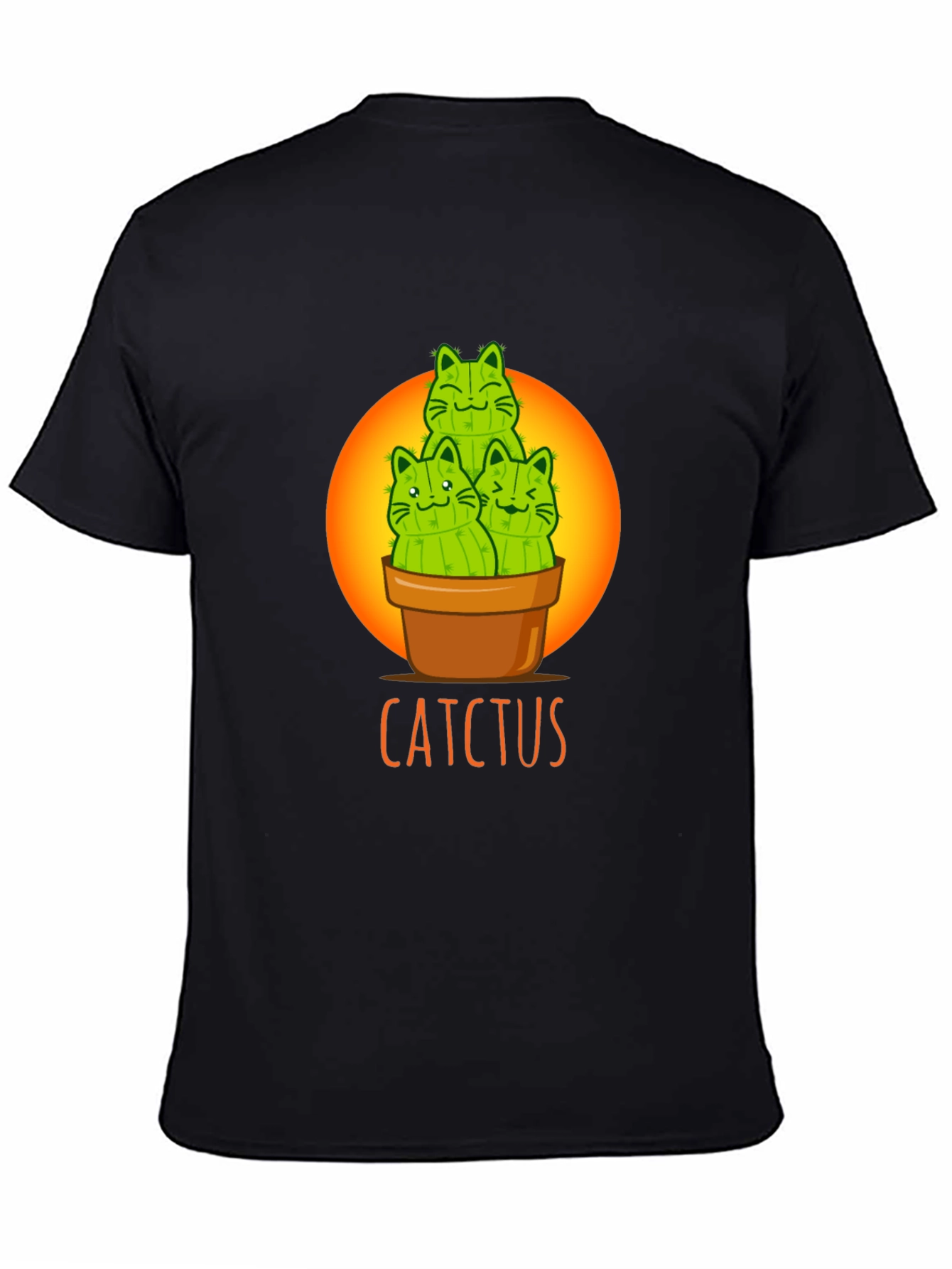 Cactcus T-Shirt: Cute Cat Cactus Graphic Tee