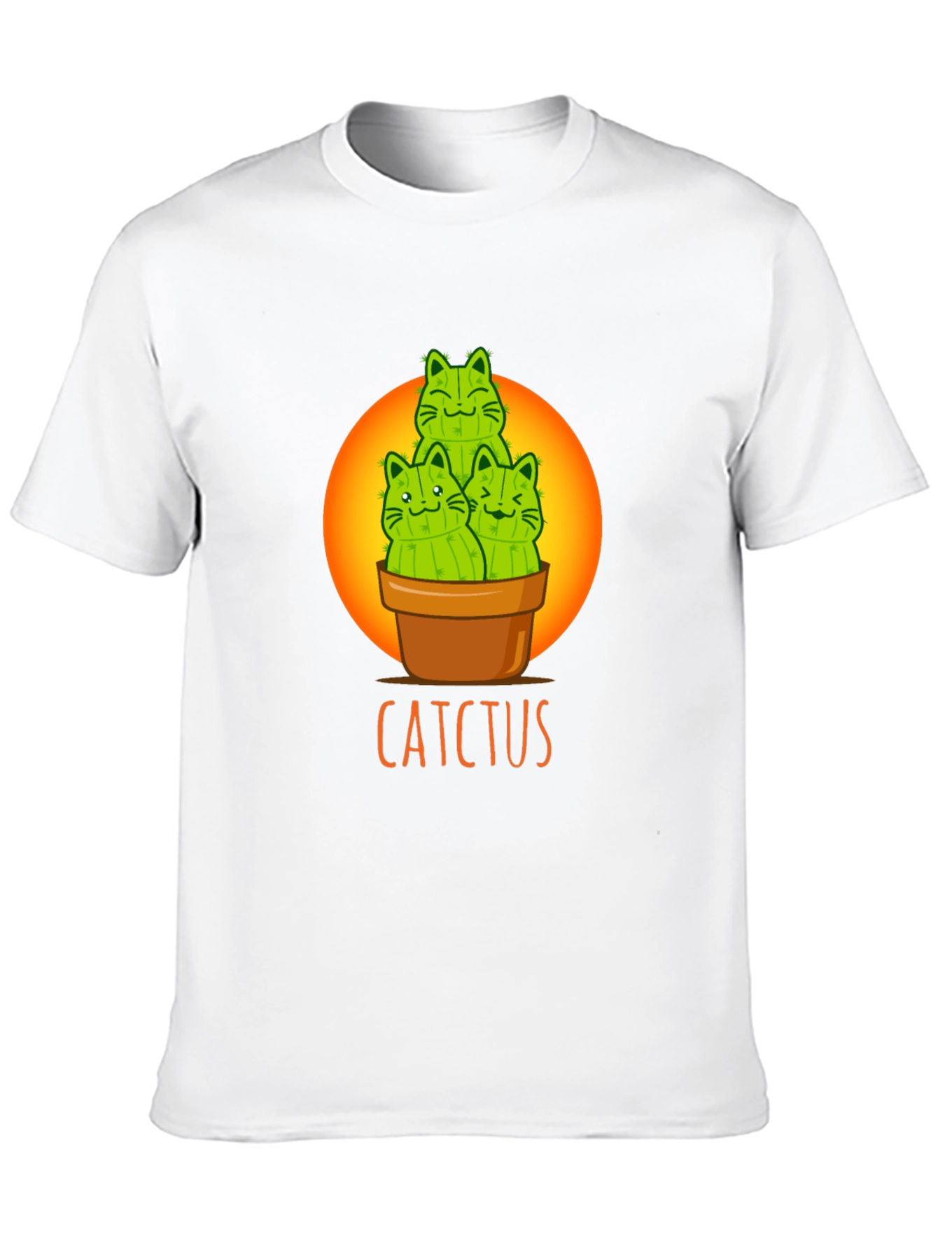 Cactcus T-Shirt: Cute Cat Cactus Graphic Tee