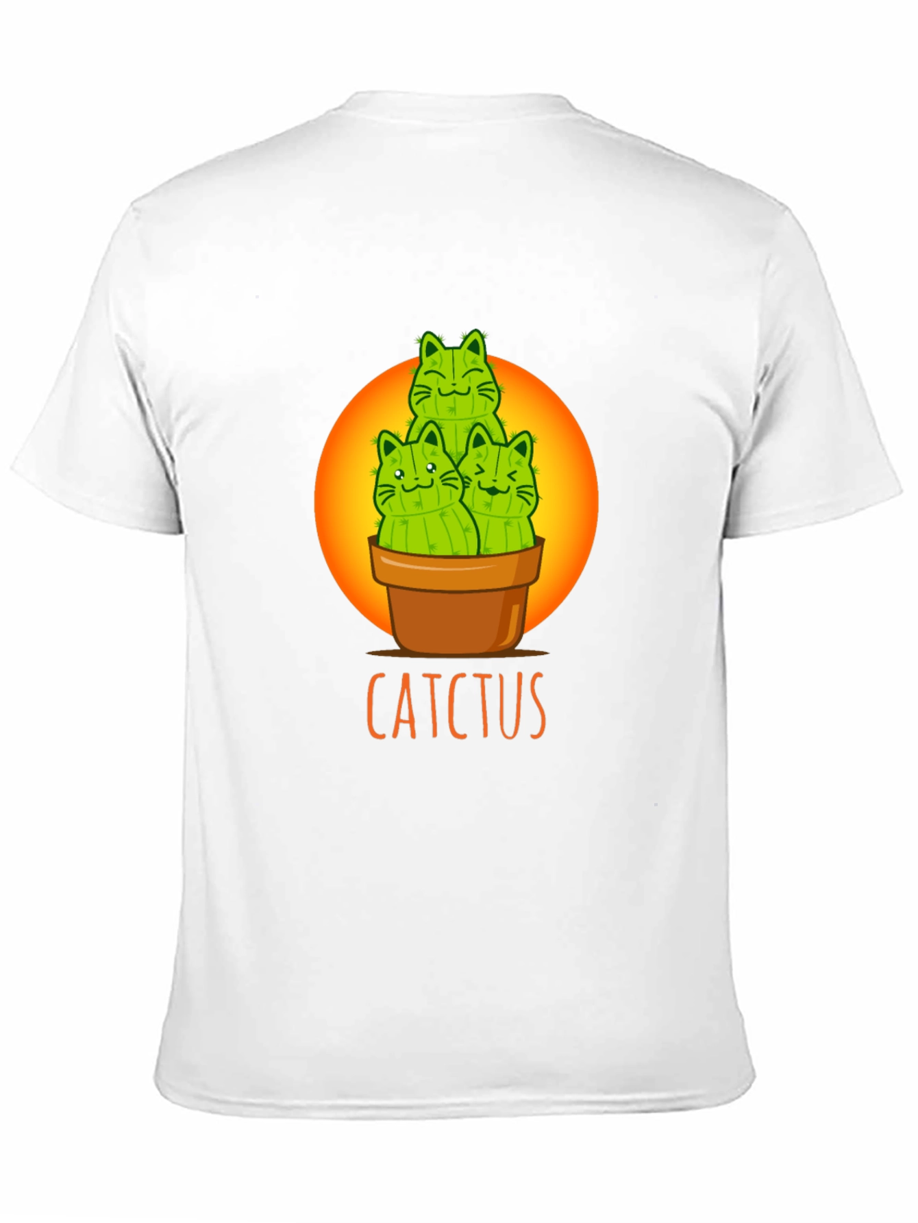 Cactcus T-Shirt: Cute Cat Cactus Graphic Tee