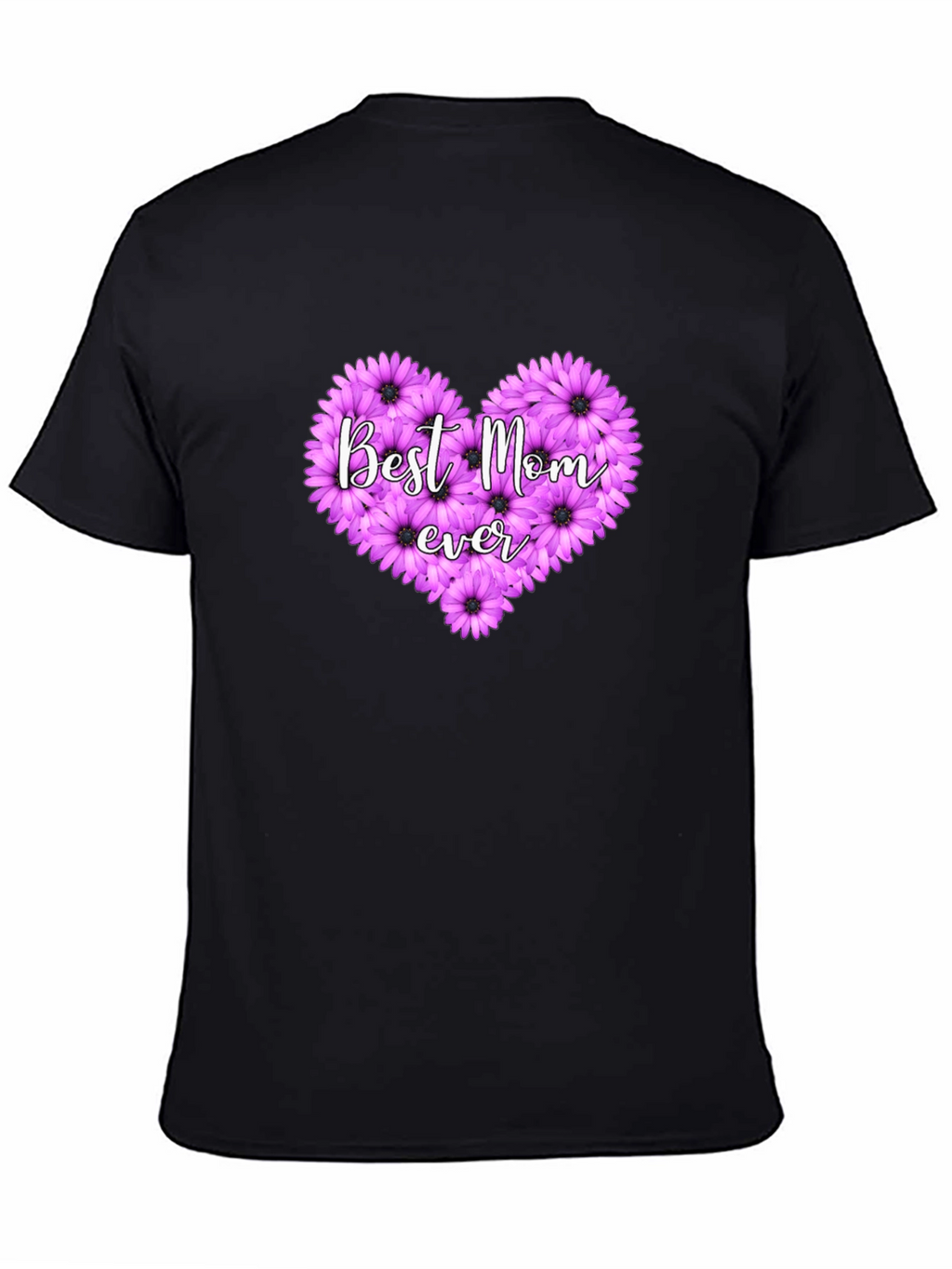 Best Mom Ever Floral Heart T-Shirt