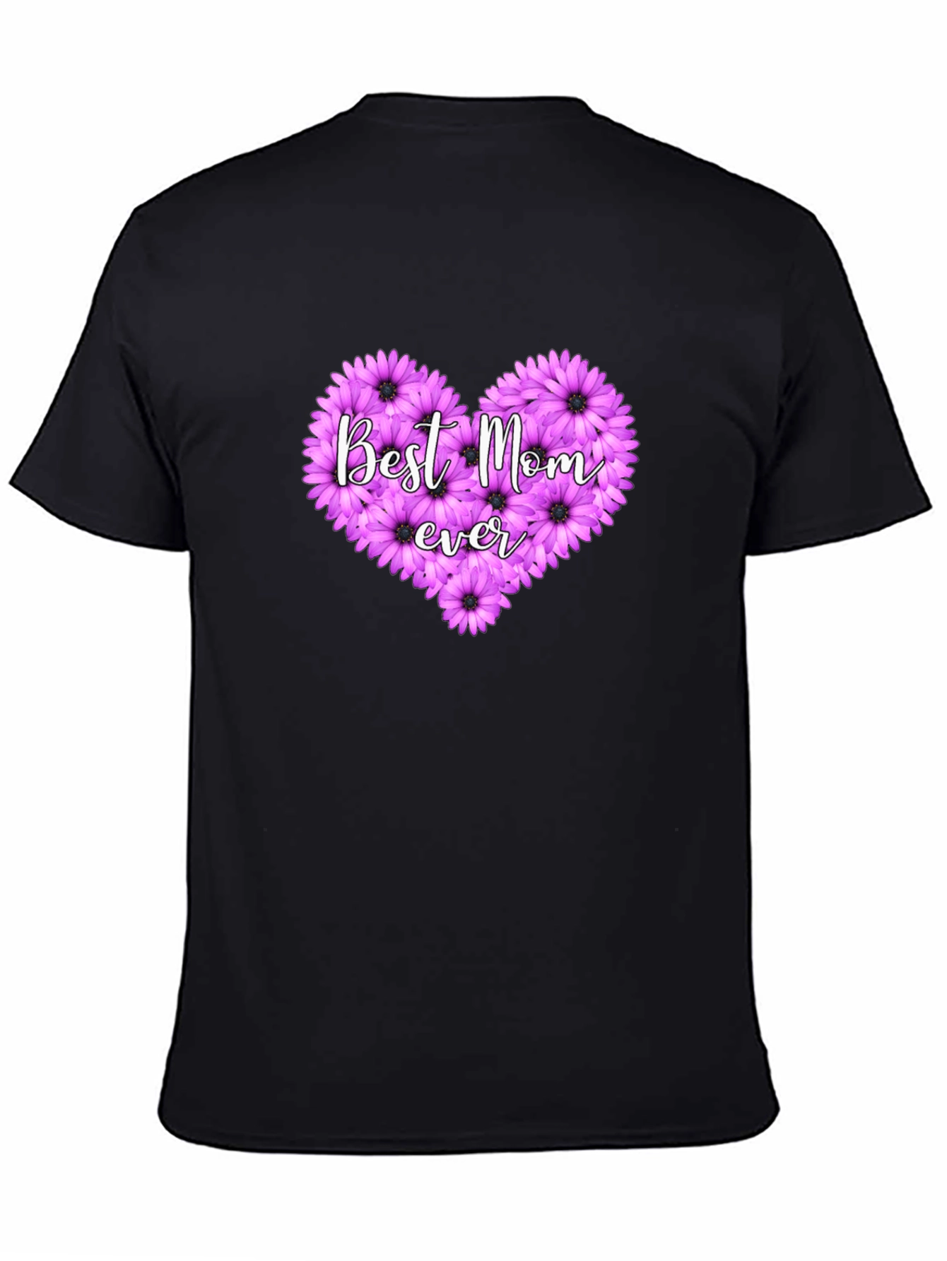Best Mom Ever Floral Heart T-Shirt