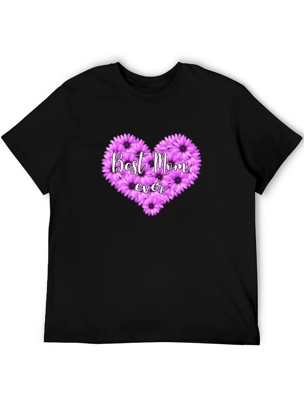 Best Mom Ever Floral Heart T-Shirt